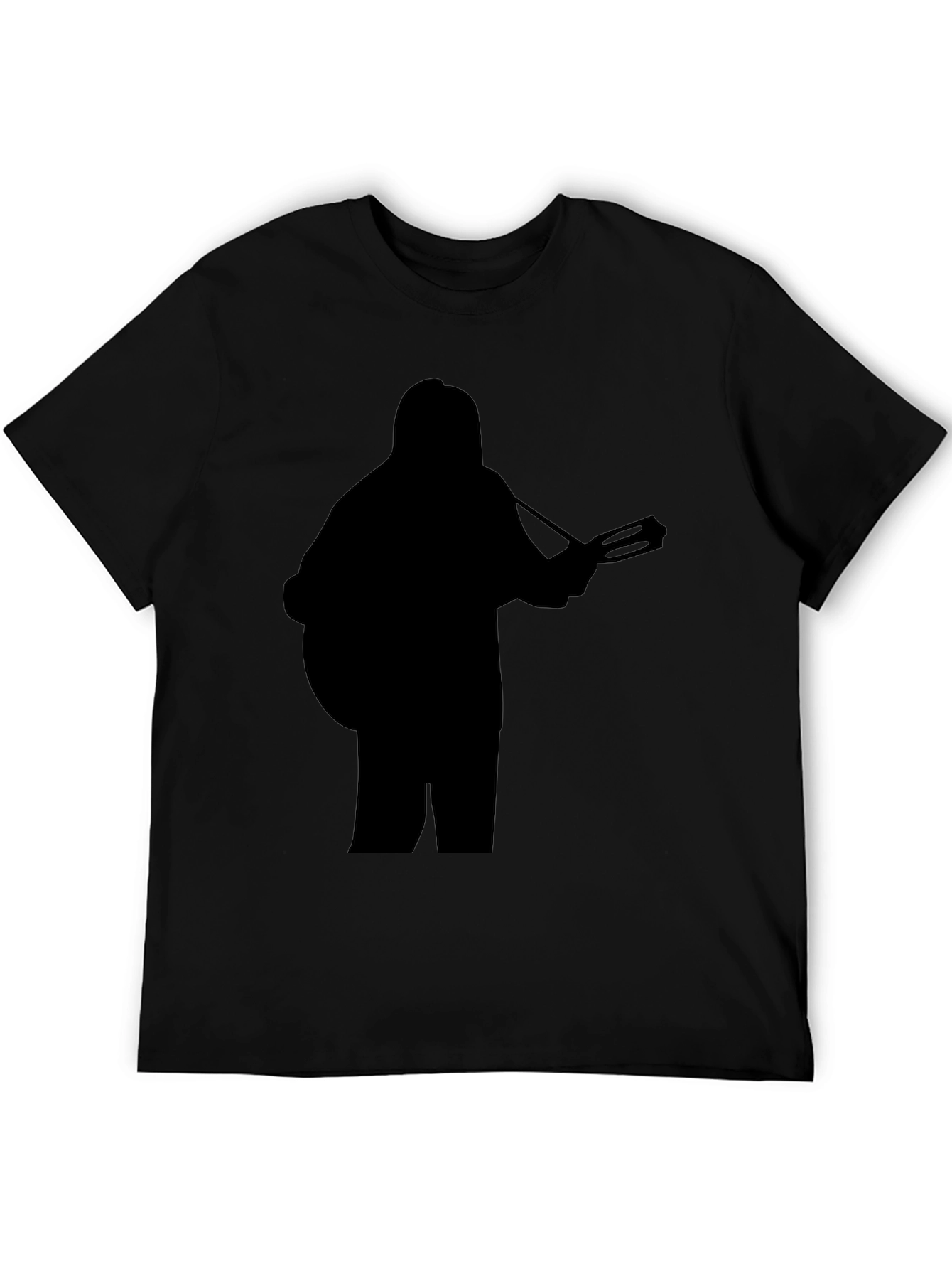 Silhouette Guitarist Graphic Black T-Shirt