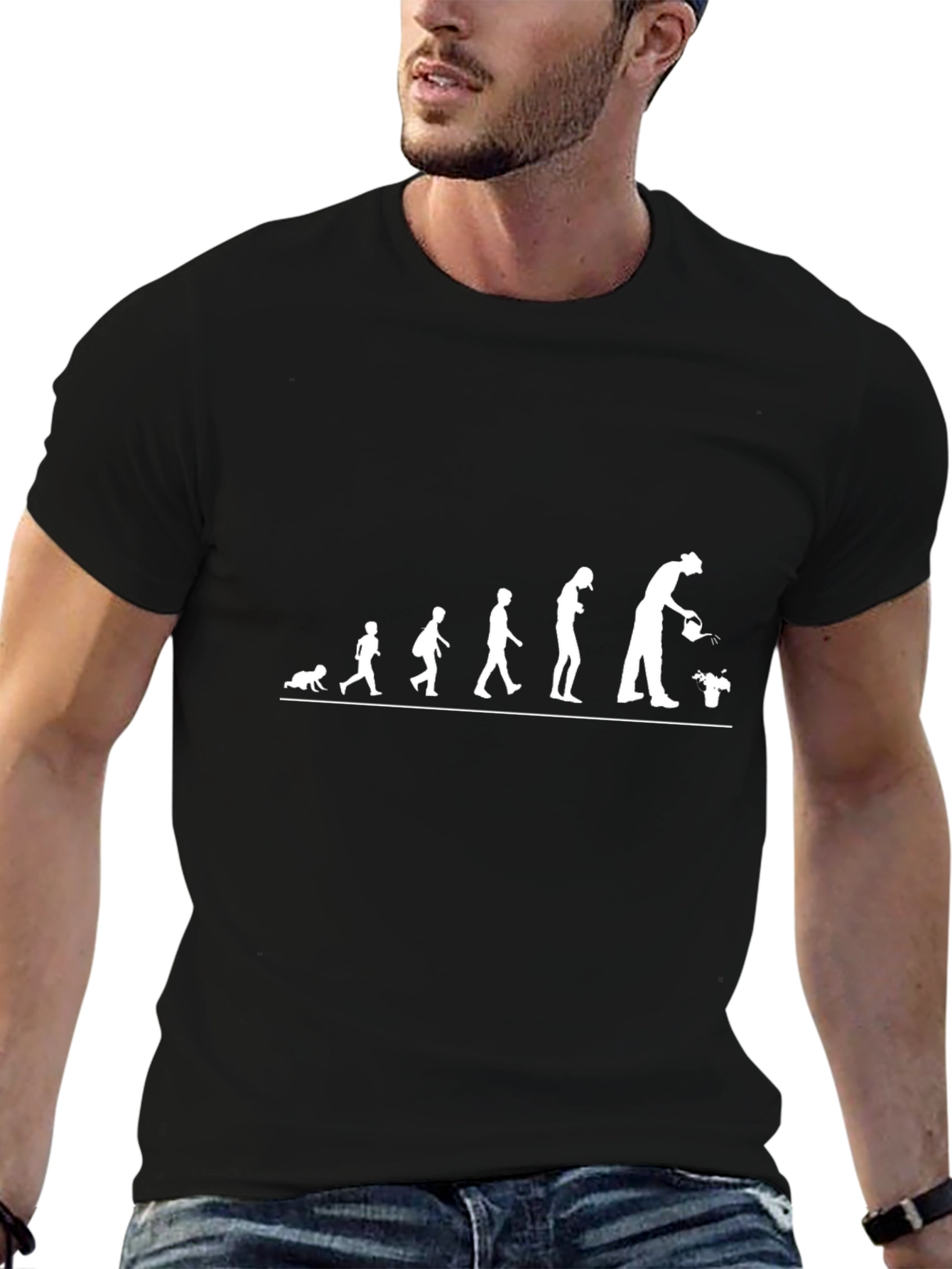 Gardener Evolution Graphic T-Shirt - Black