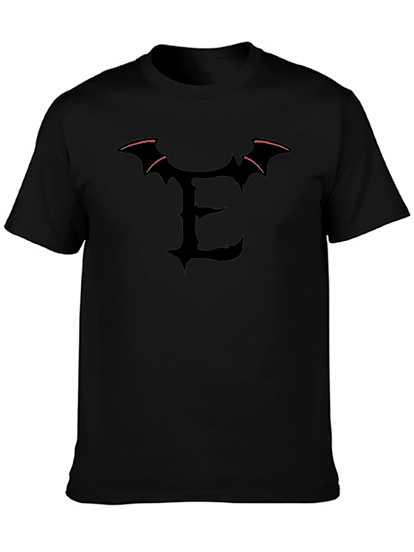 Black E-Bat Graphic Tee