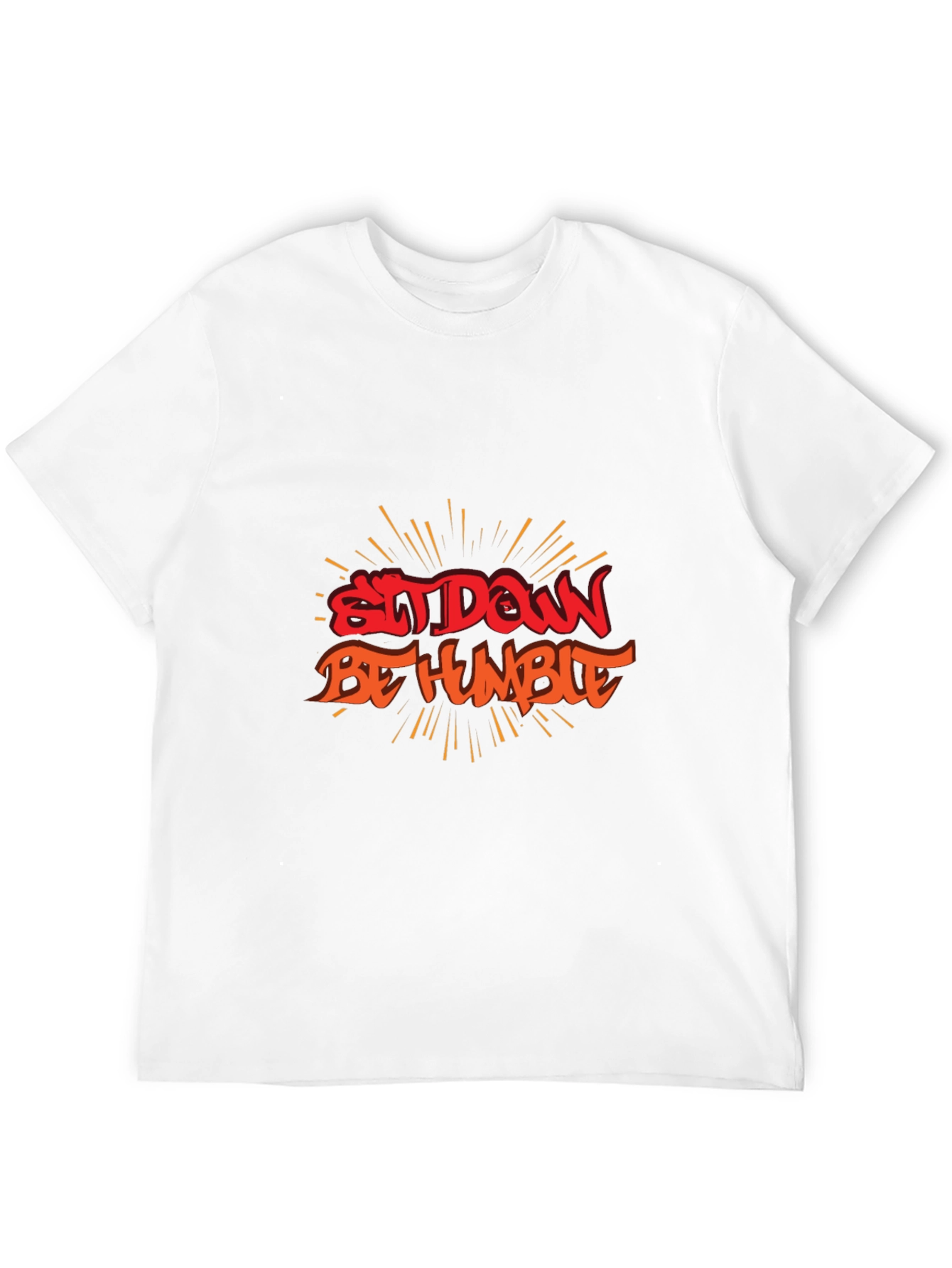 Sit Down Be Humble Black Graphic Tee