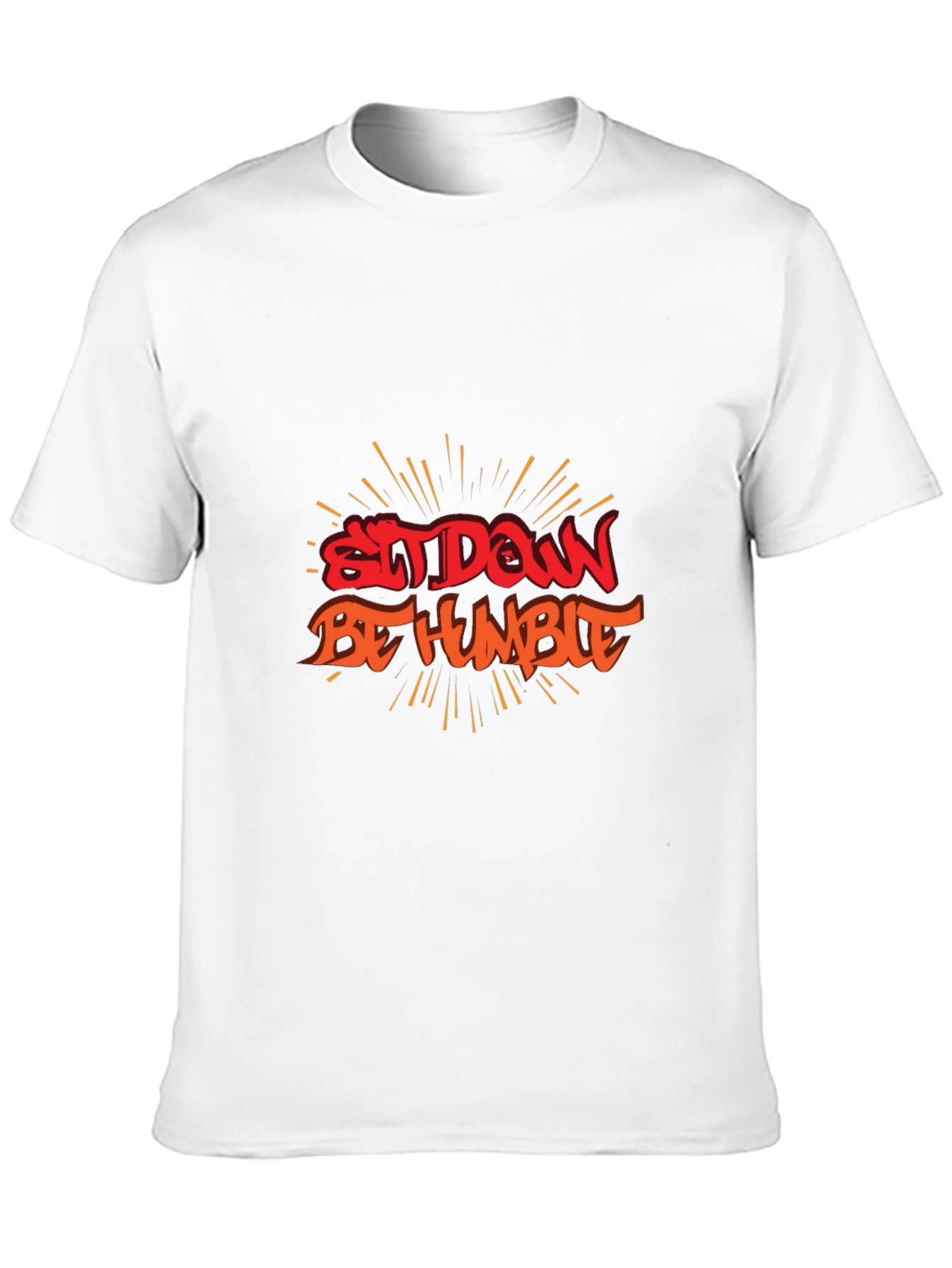 Sit Down Be Humble Black Graphic Tee