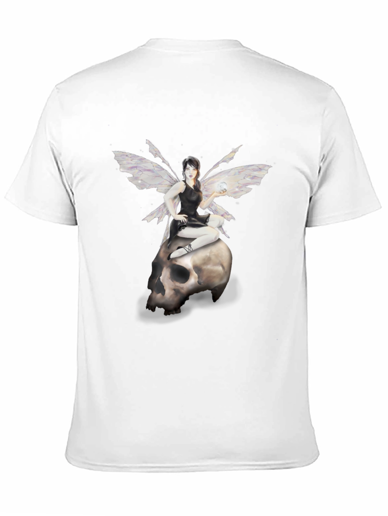 Fairy on Skull Graphic T-Shirt
