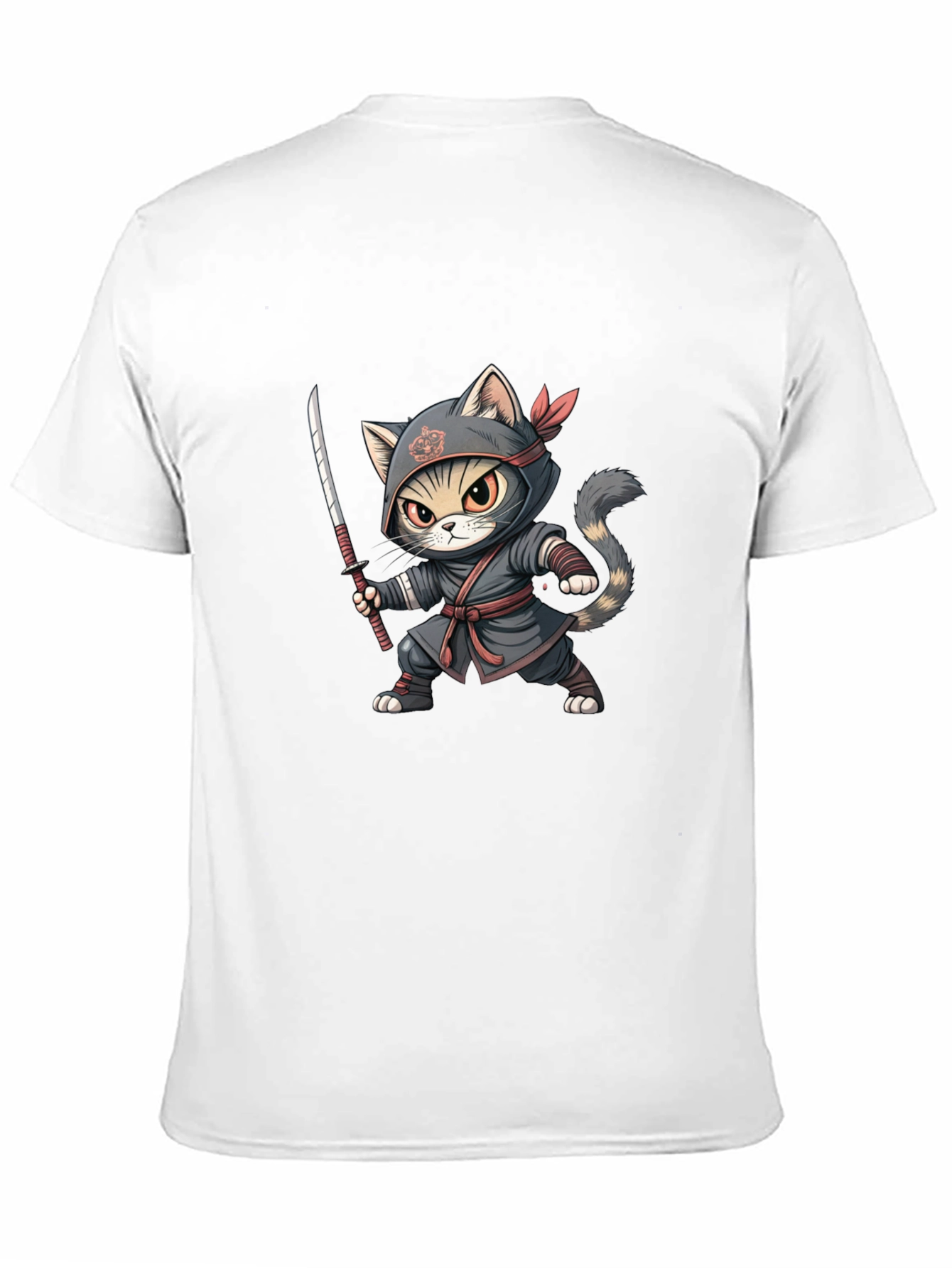 Ninja Cat Graphic Tee - Stealth Style!