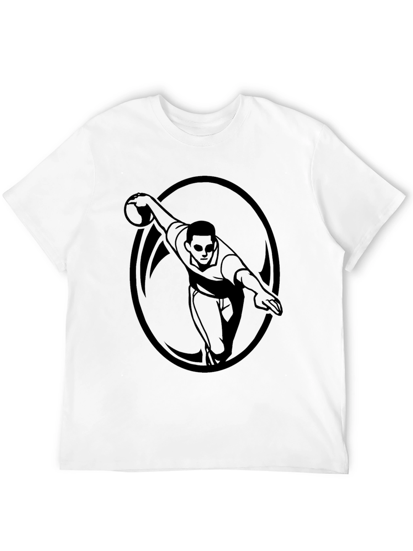 Bowling Strike Graphic Tee - Mens Black T-Shirt
