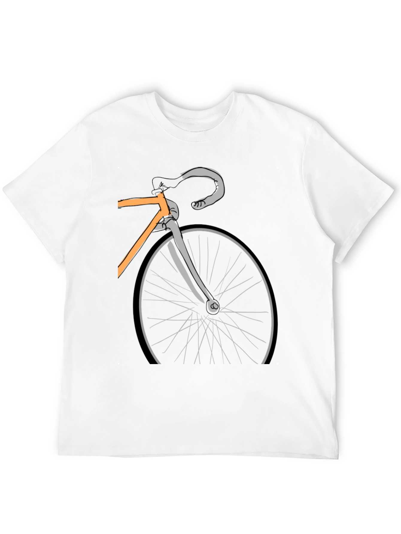 Cycling Graphic T-Shirt - Black Cotton Bike Tee