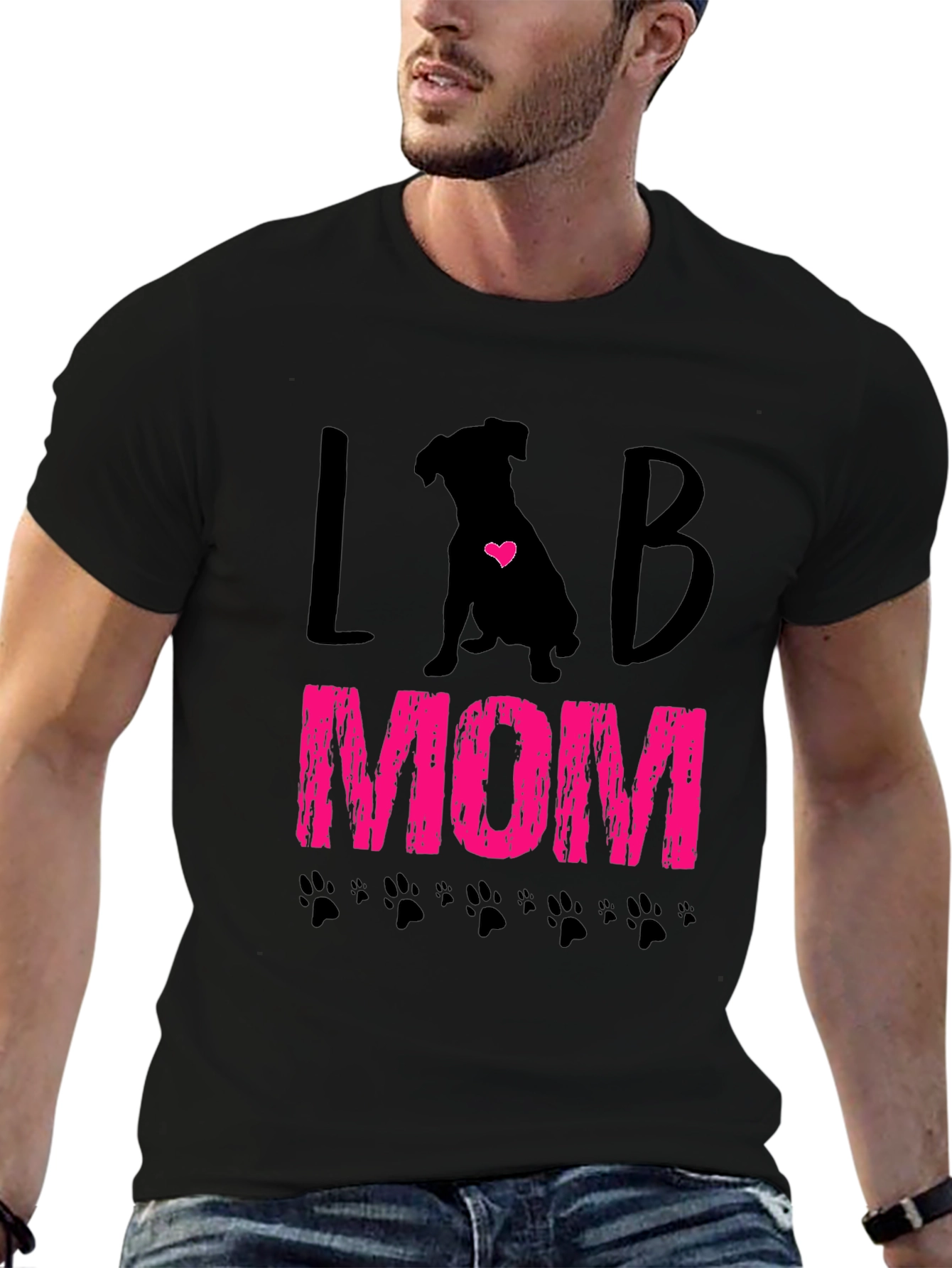 Lab Mom T-Shirt - Cute Dog Lover Tee