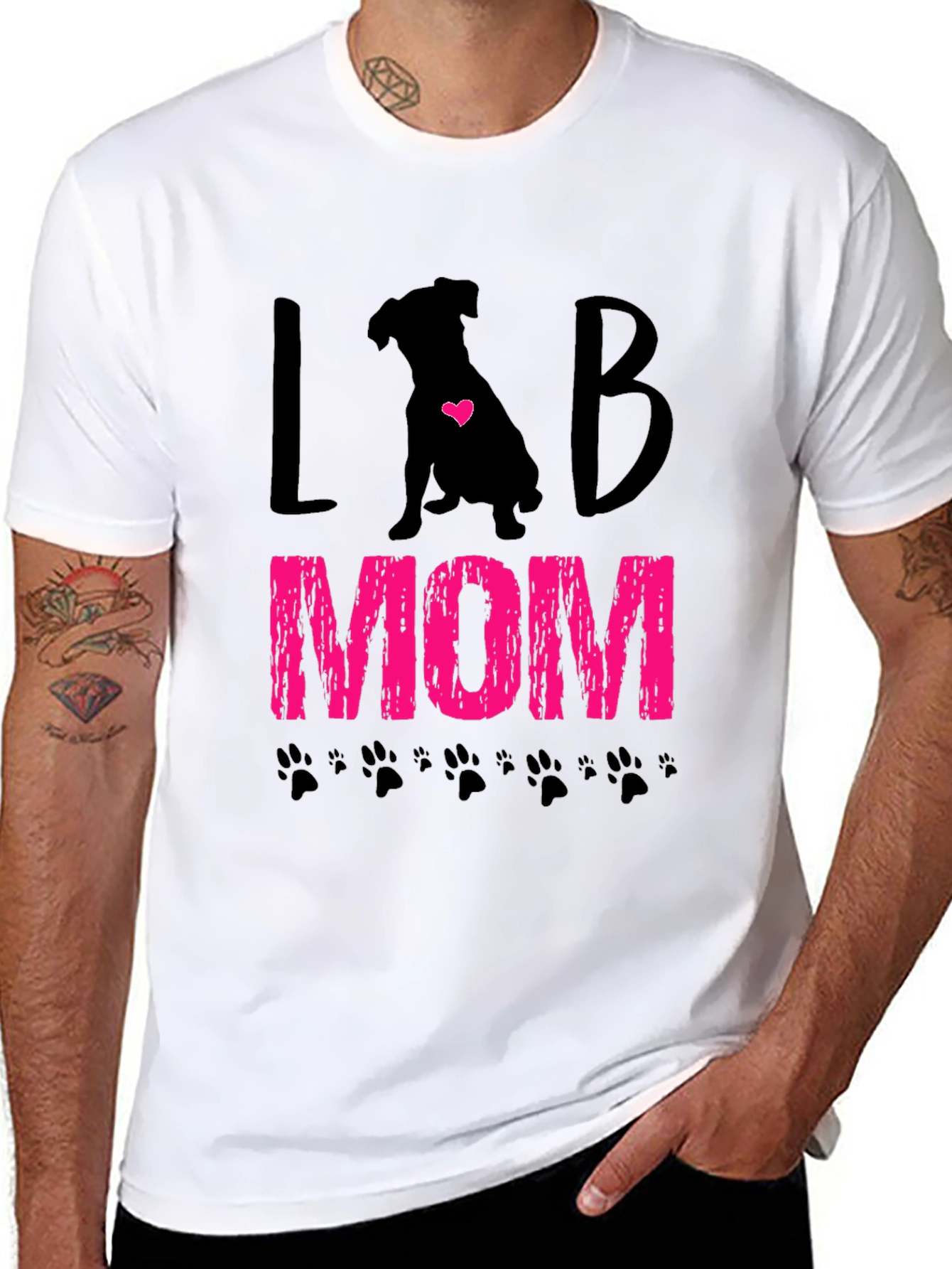 Lab Mom T-Shirt - Cute Dog Lover Tee