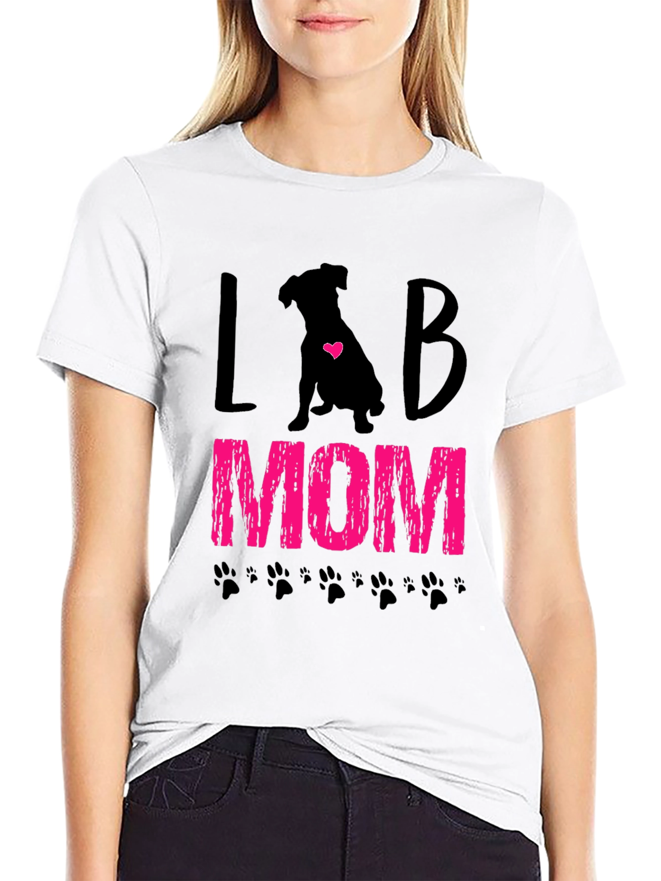 Lab Mom T-Shirt - Cute Dog Lover Tee