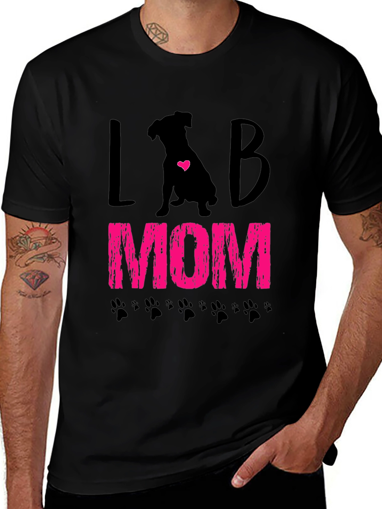Lab Mom T-Shirt - Cute Dog Lover Tee