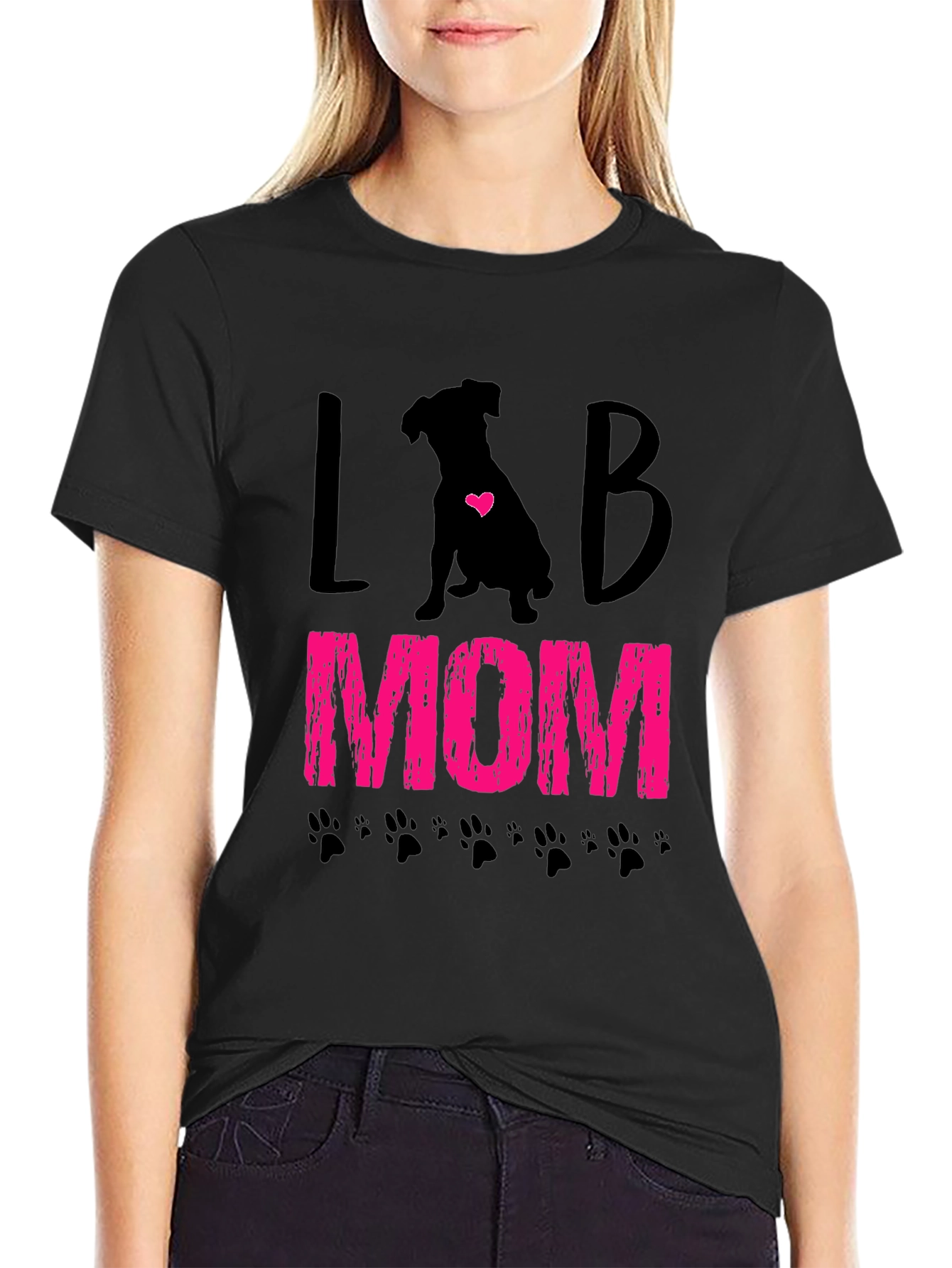 Lab Mom T-Shirt - Cute Dog Lover Tee