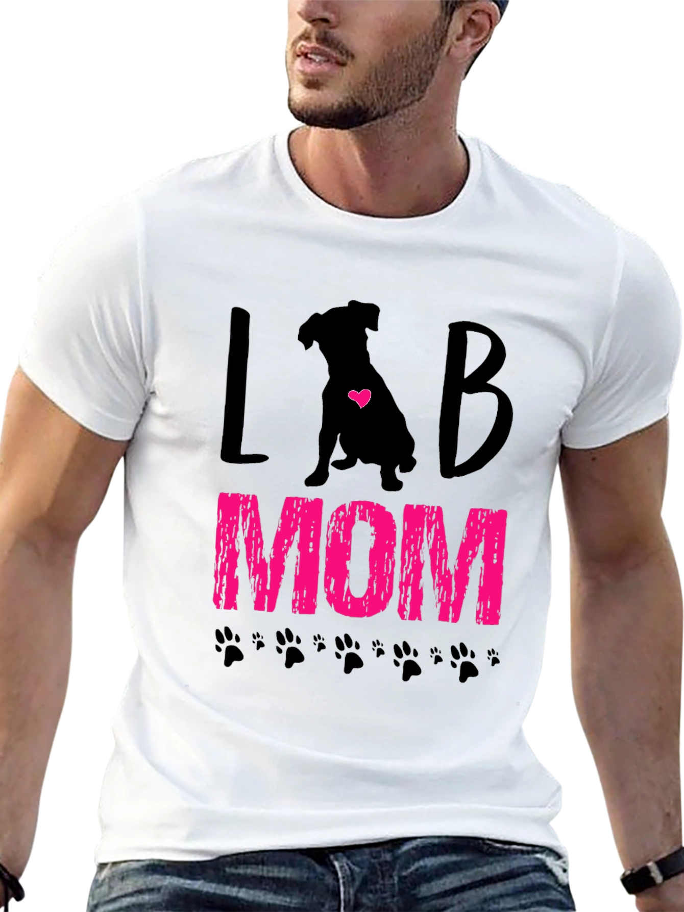 Lab Mom T-Shirt - Cute Dog Lover Tee