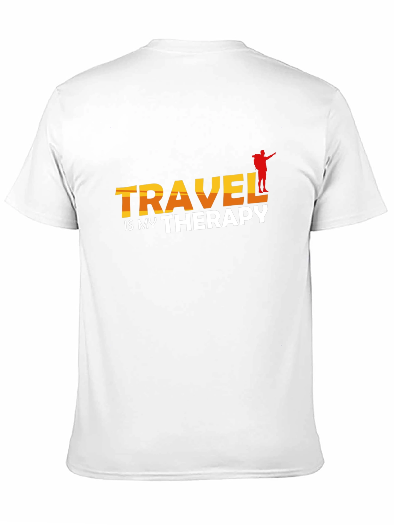 Travel Is My Therapy Black T-Shirt