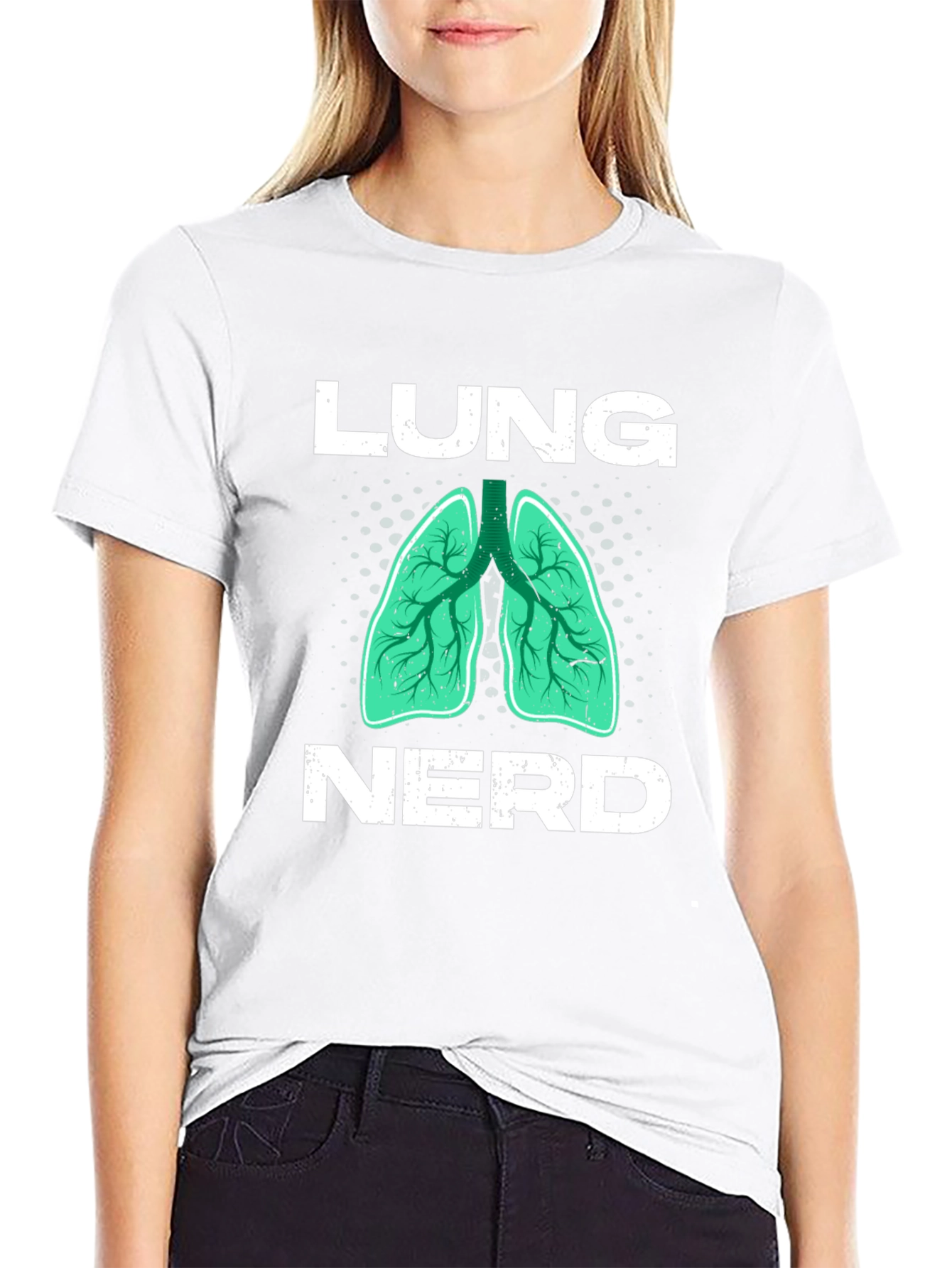 Lung Nerd T-Shirt Anatomy Graphic Tee