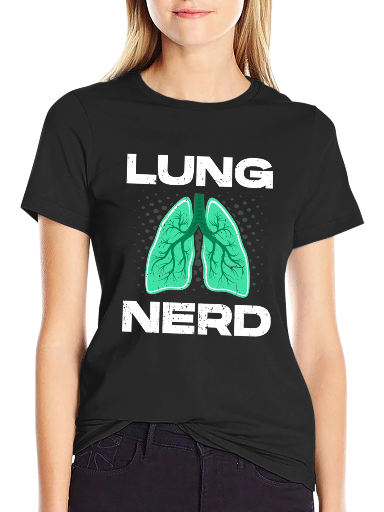 Lung Nerd T-Shirt Anatomy Graphic Tee