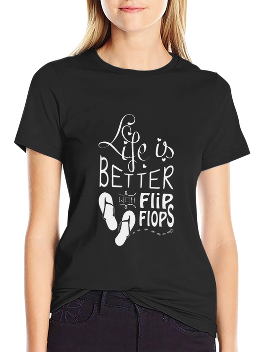 Life is Better with Flip Flops Graphic Tee