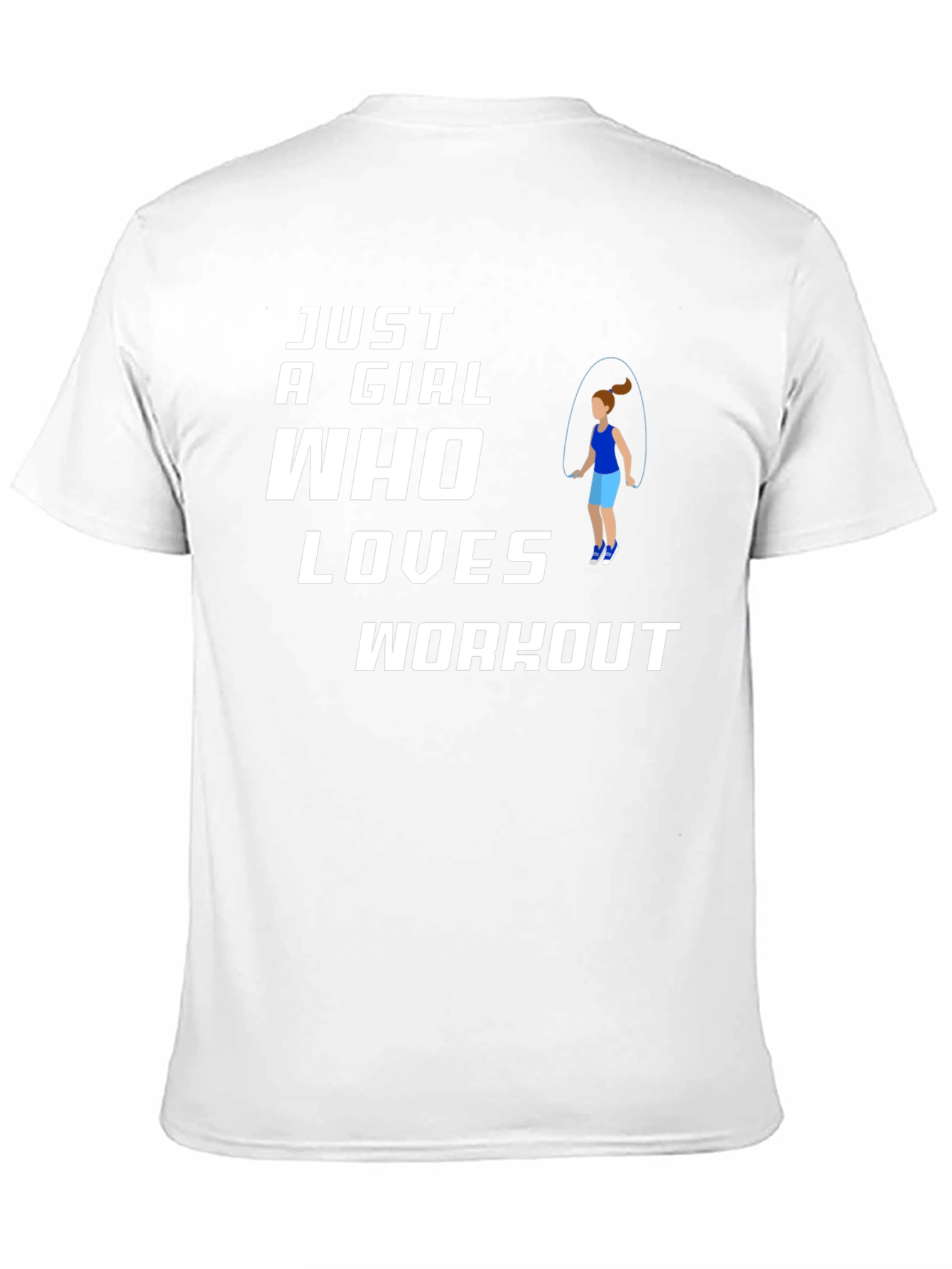 Just A Girl Who Loves Workout Graphic T-Shirt