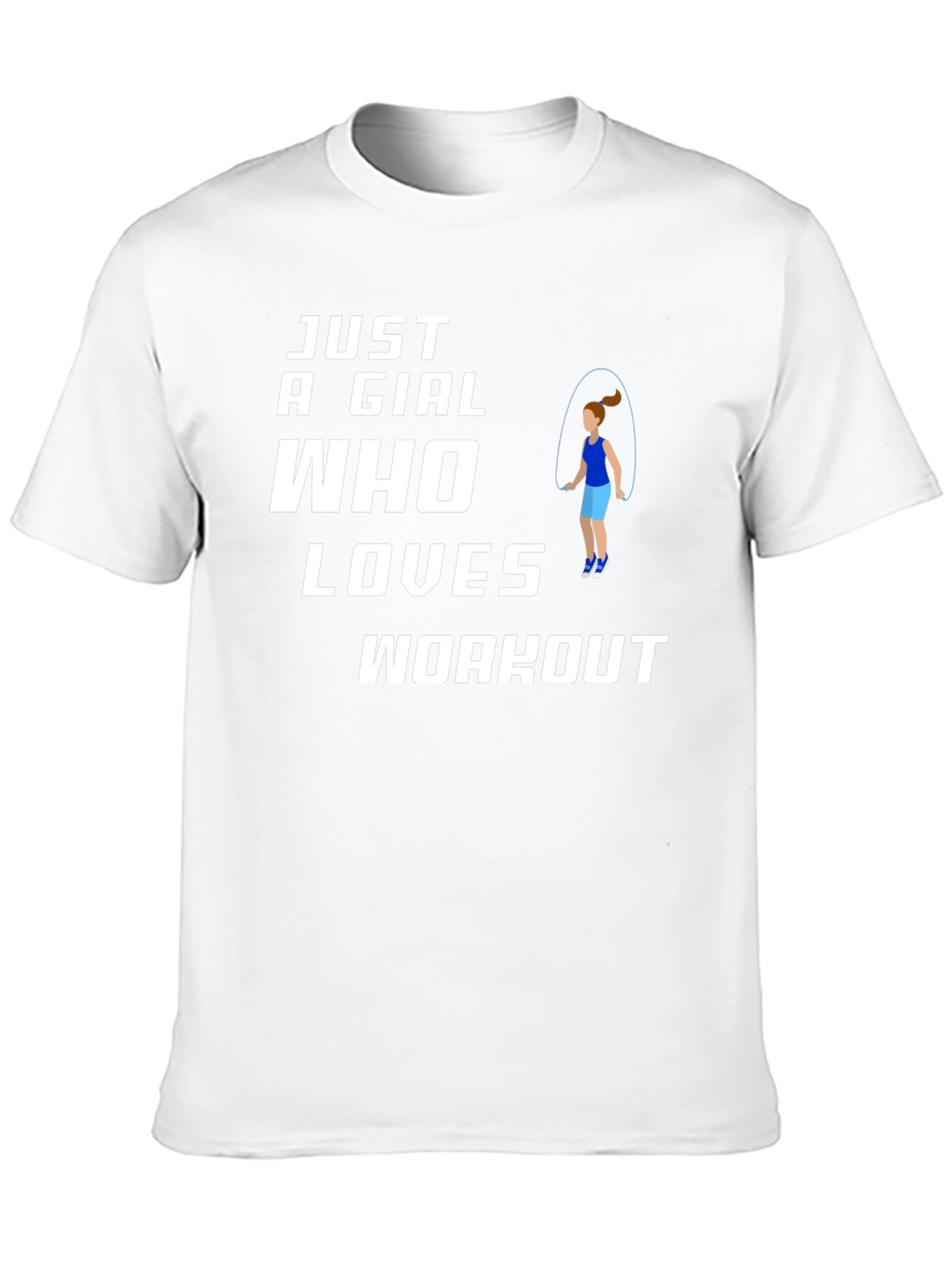 Just A Girl Who Loves Workout Graphic T-Shirt