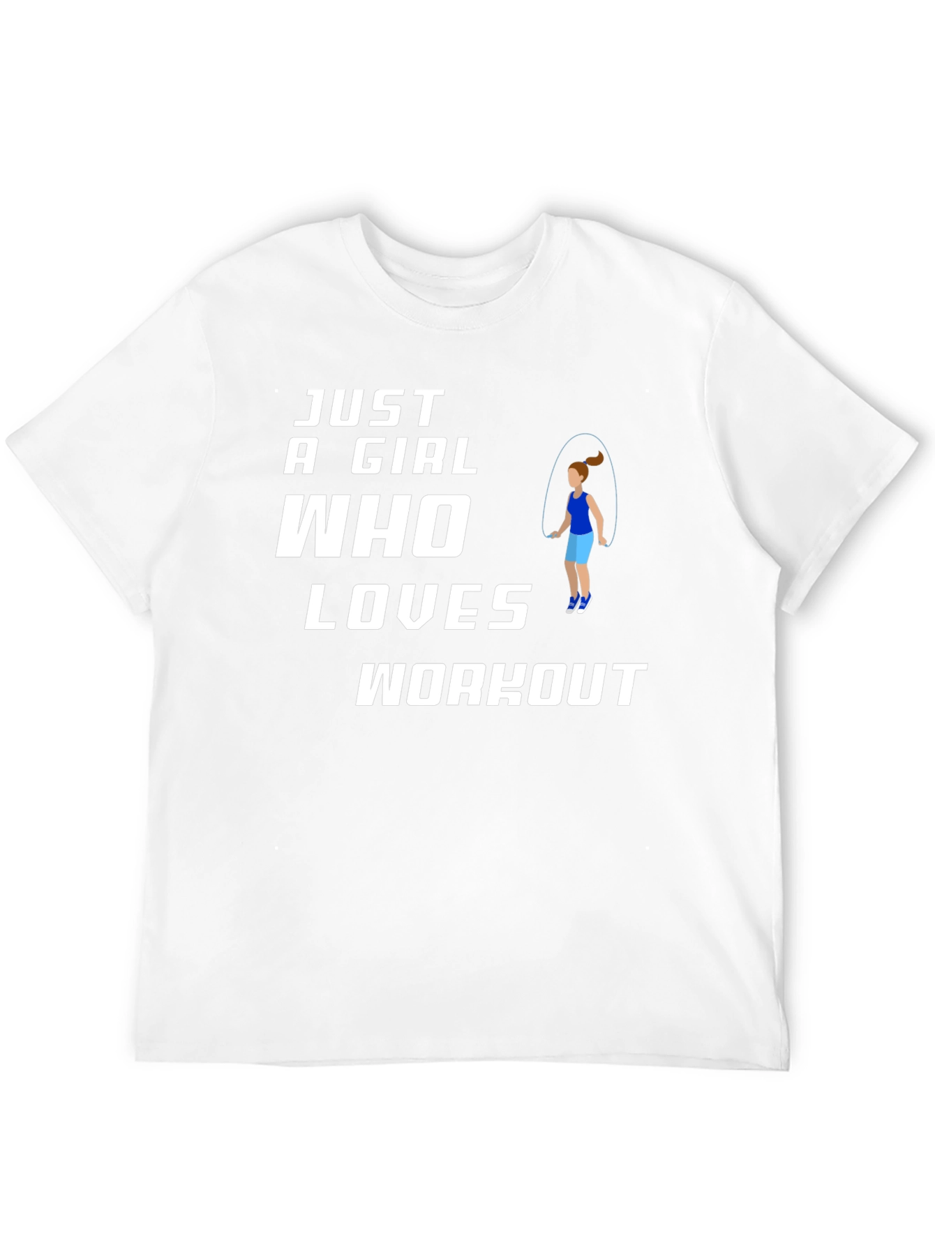 Just A Girl Who Loves Workout Graphic T-Shirt