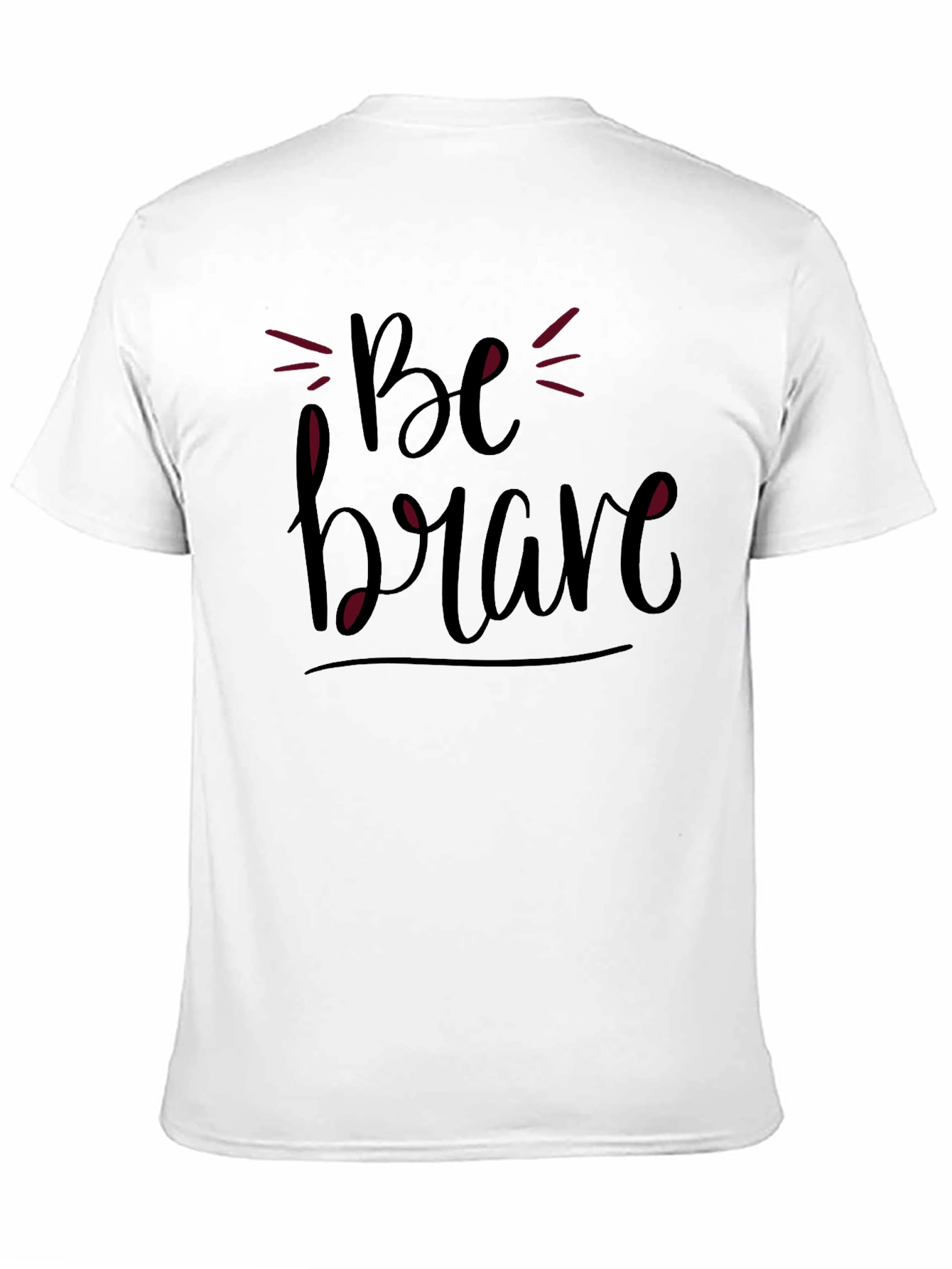 Be Brave Graphic Tee - Trendy Black T-Shirt