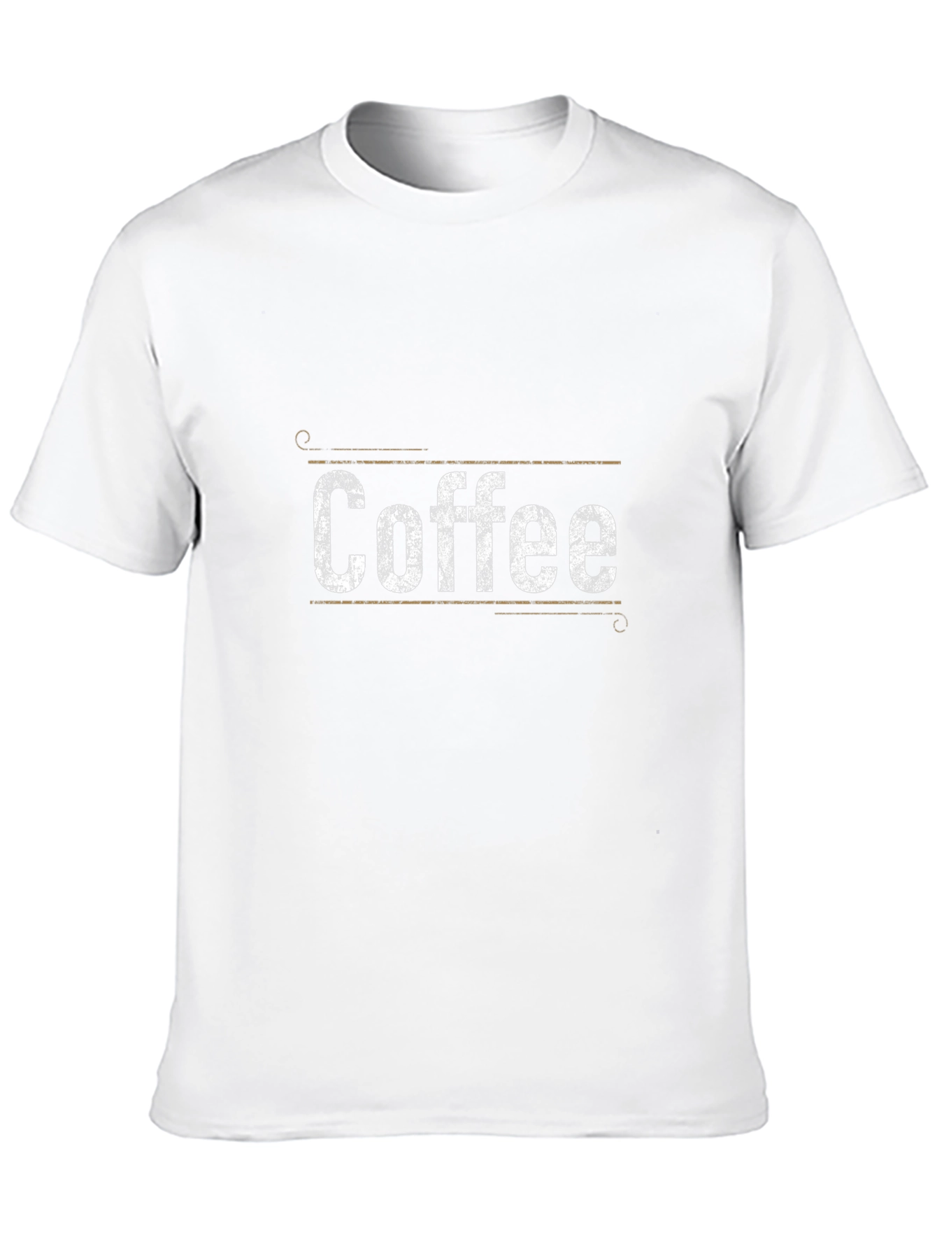 Distressed Coffee Graphic Tee - Unisex Black Shirt