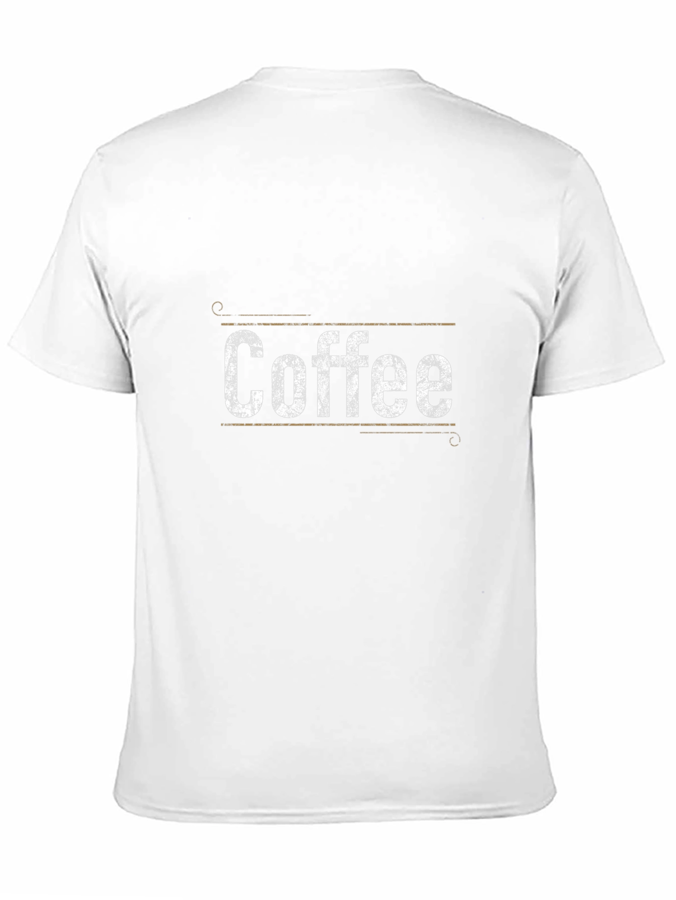 Distressed Coffee Graphic Tee - Unisex Black Shirt