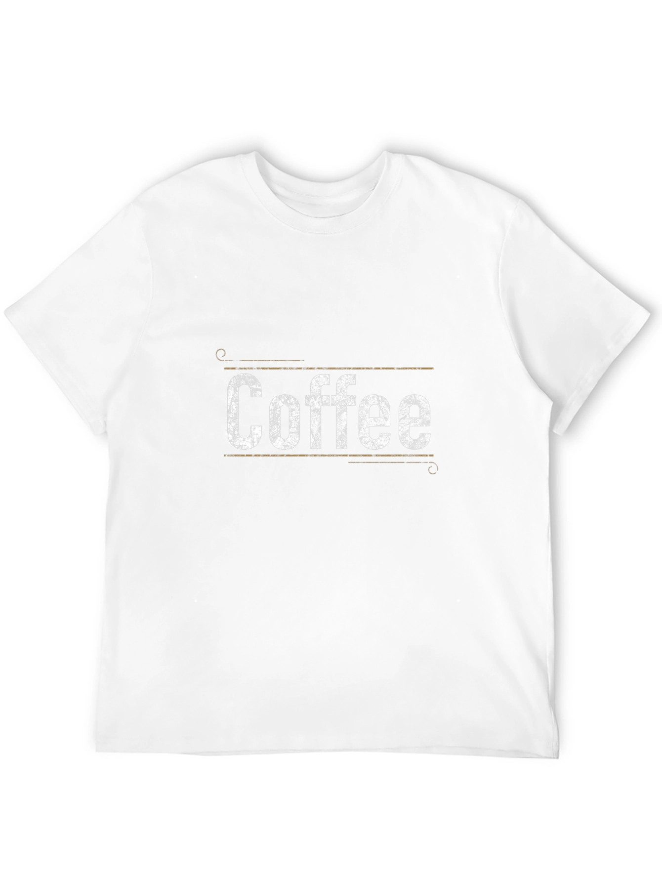 Distressed Coffee Graphic Tee - Unisex Black Shirt