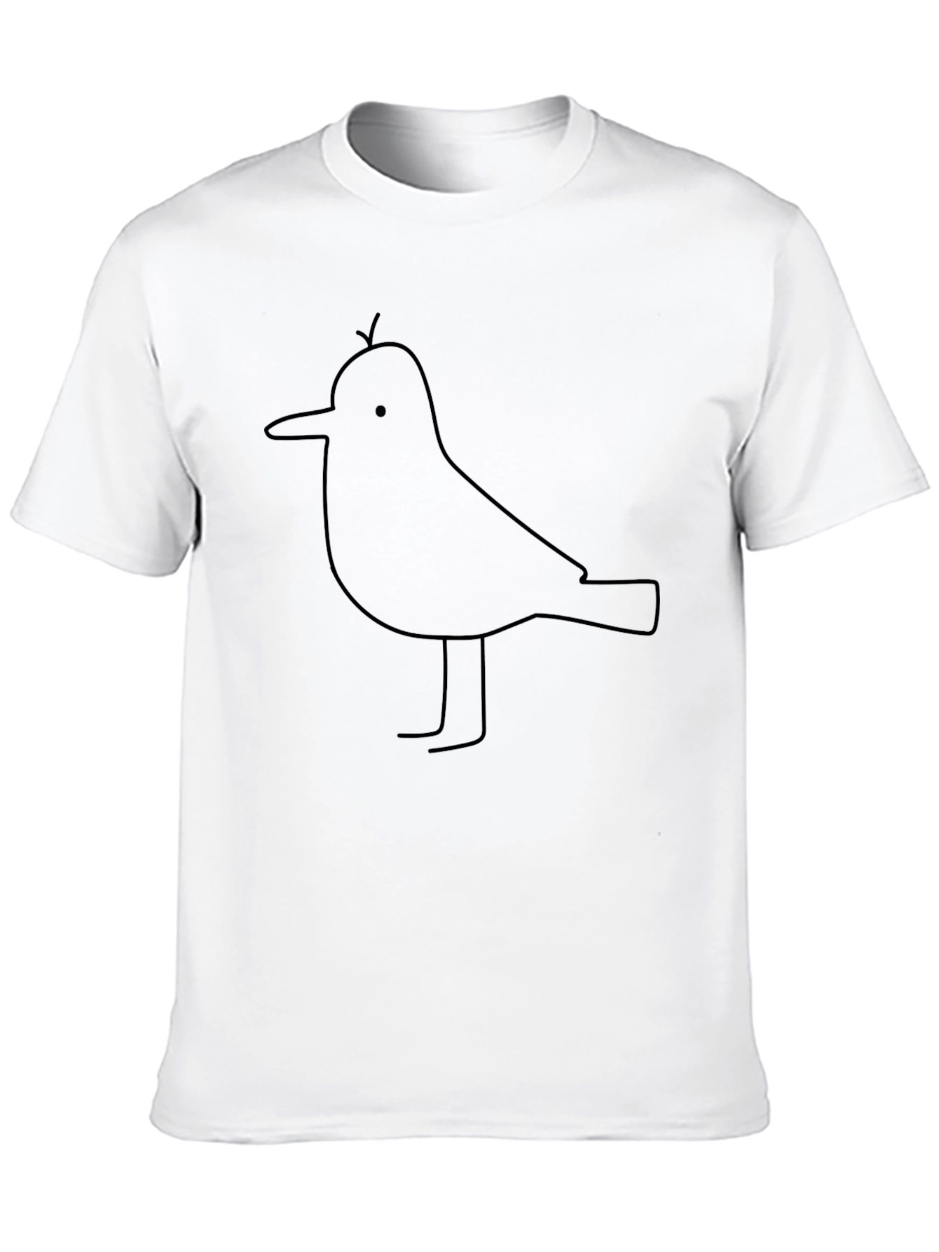 Bird Graphic Black T-Shirt