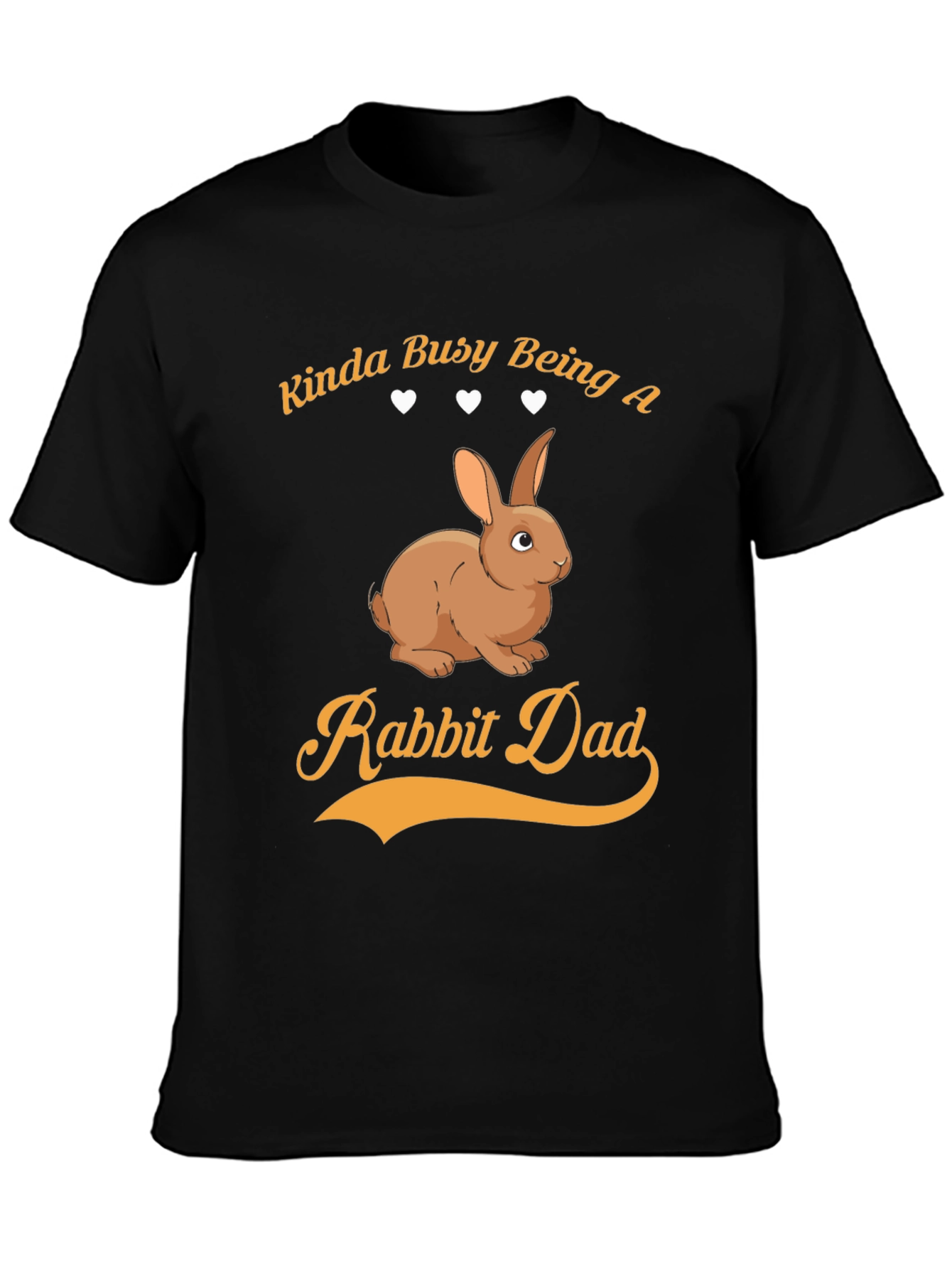 Rabbit Dad Graphic Tee - Kinda Busy T-Shirt