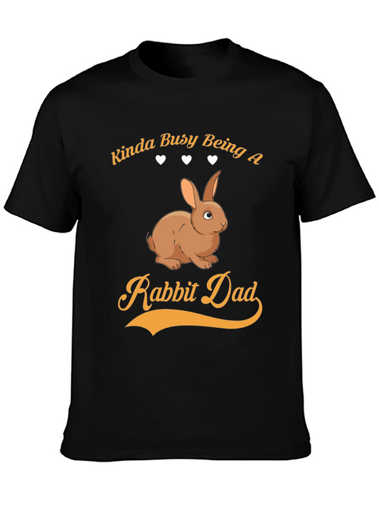 Rabbit Dad Graphic Tee - Kinda Busy T-Shirt