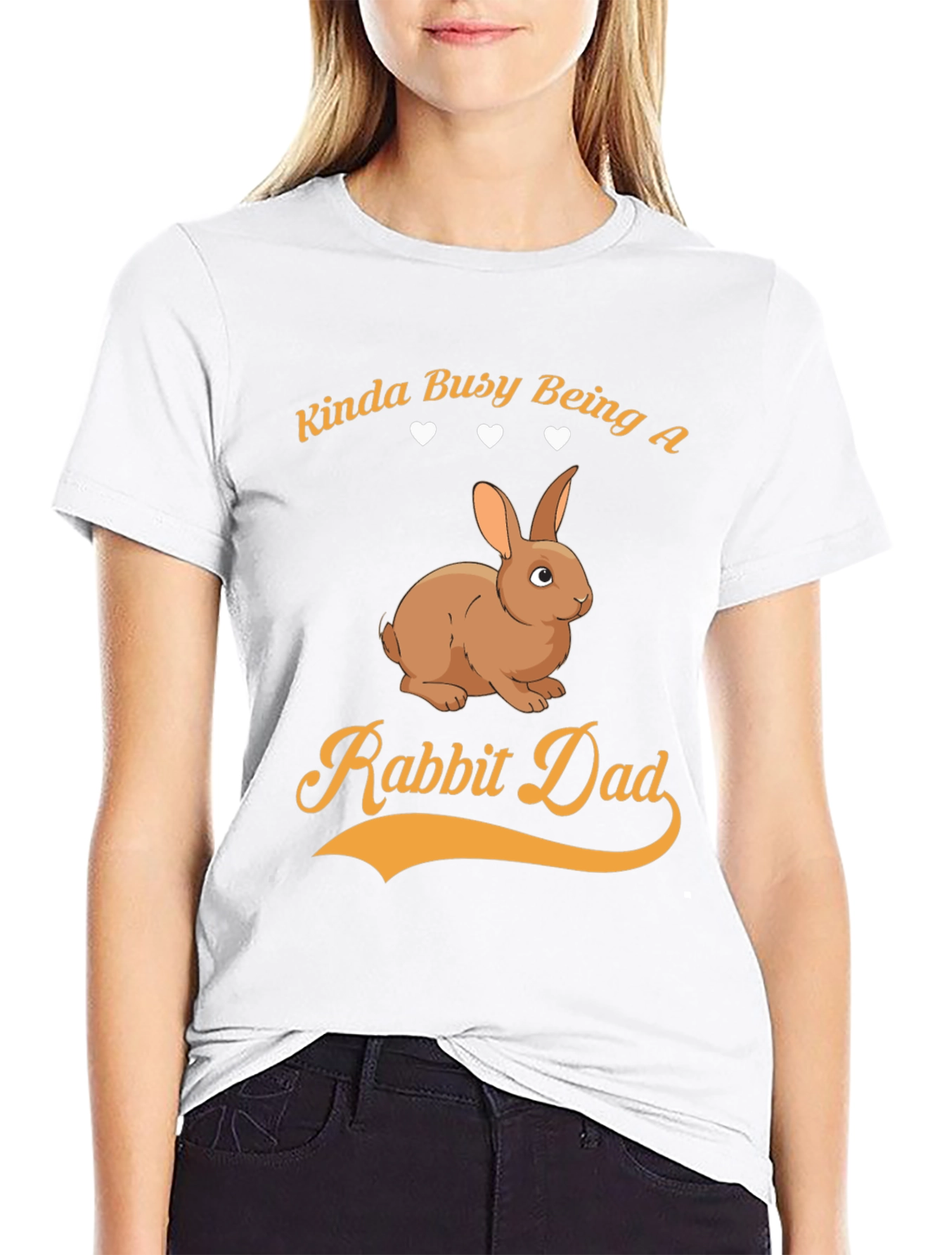 Rabbit Dad Graphic Tee - Kinda Busy T-Shirt