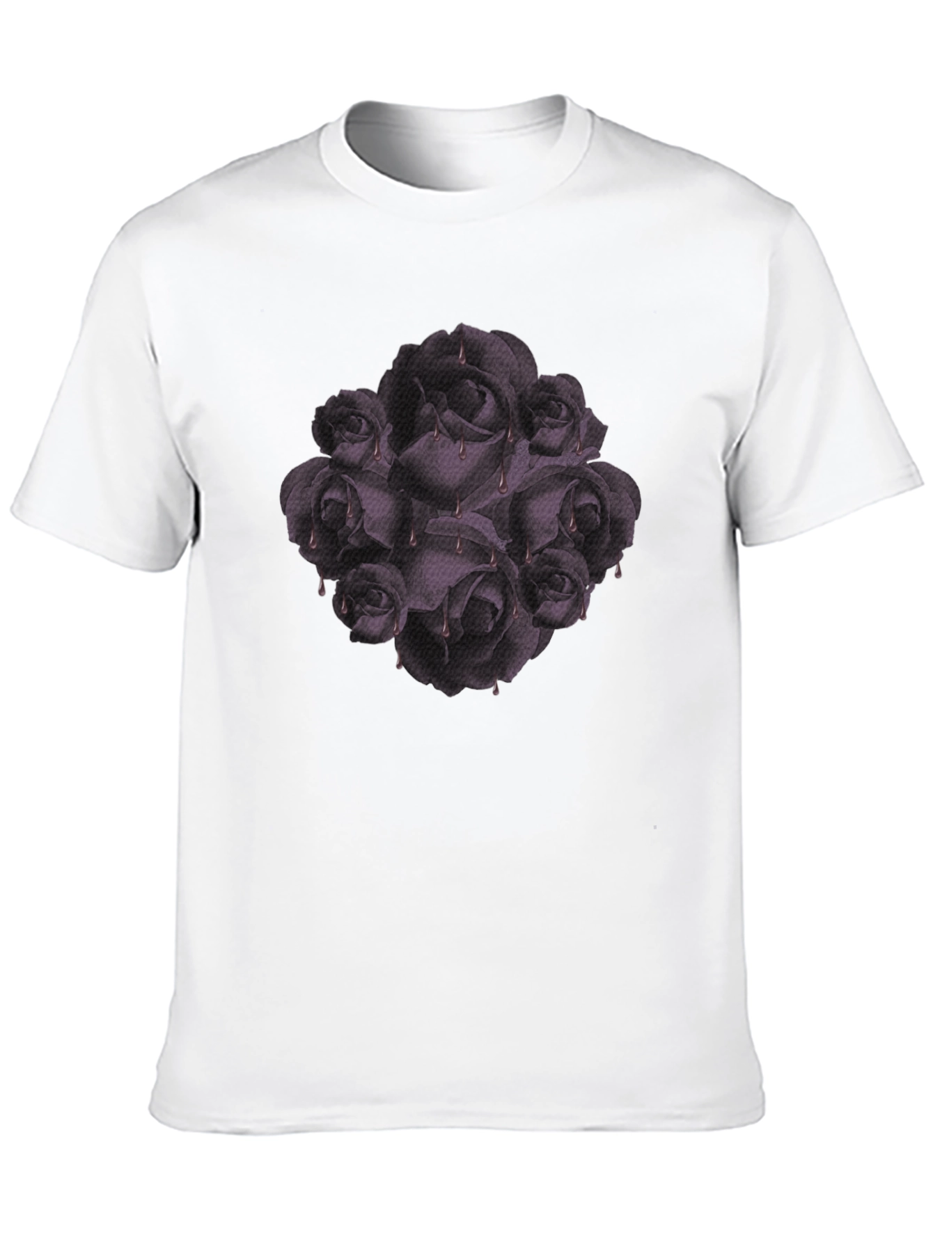 Gothic Roses T-Shirt - Dark Floral Graphic Tee