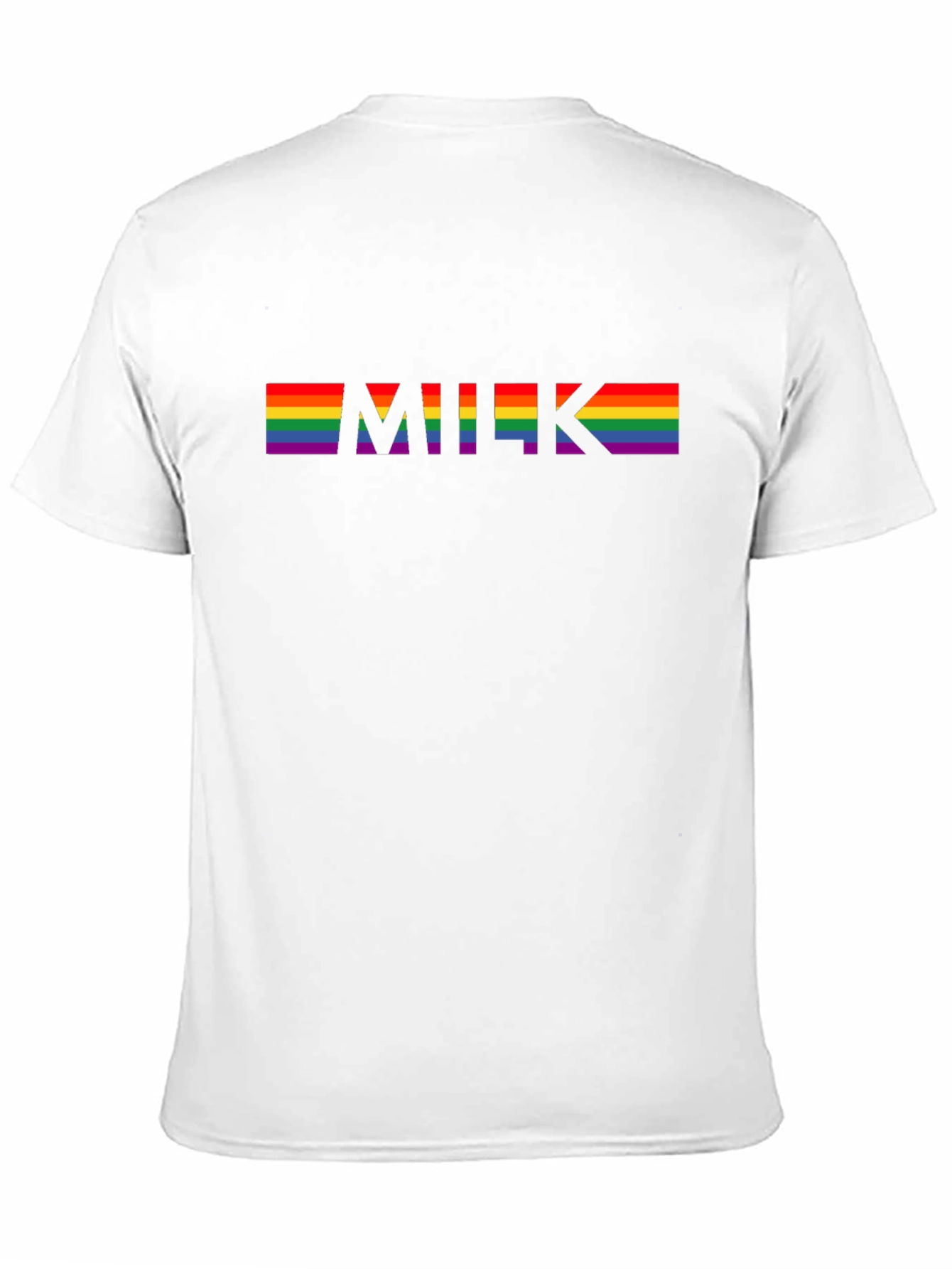 LGBTQ+ Pride Rainbow MILK Graphic Tee - Black