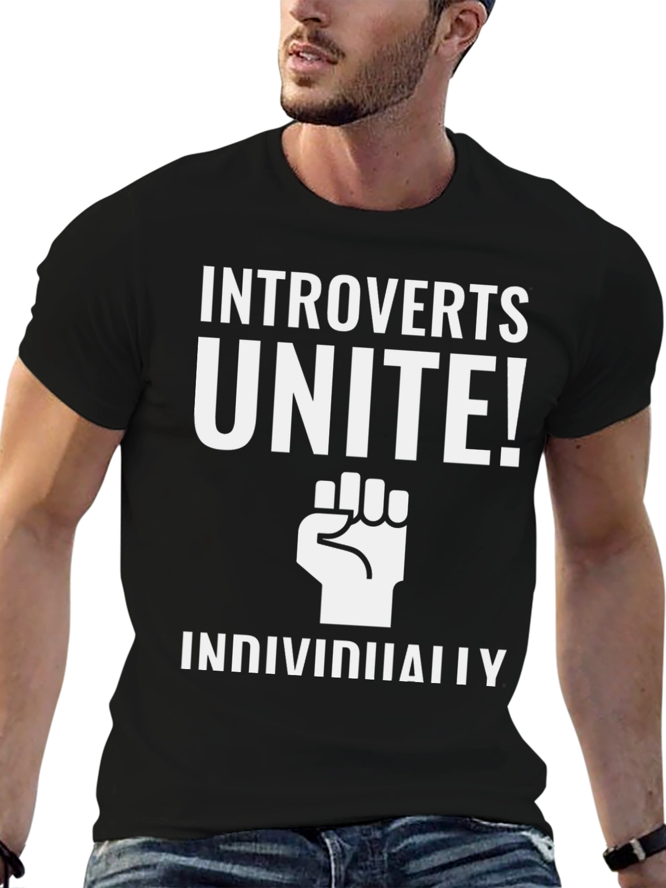 Introverts Unite! Graphic Print Tee