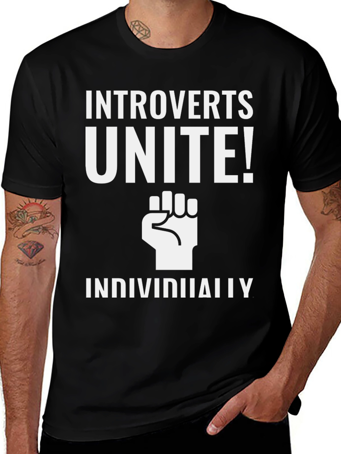 Introverts Unite! Graphic Print Tee