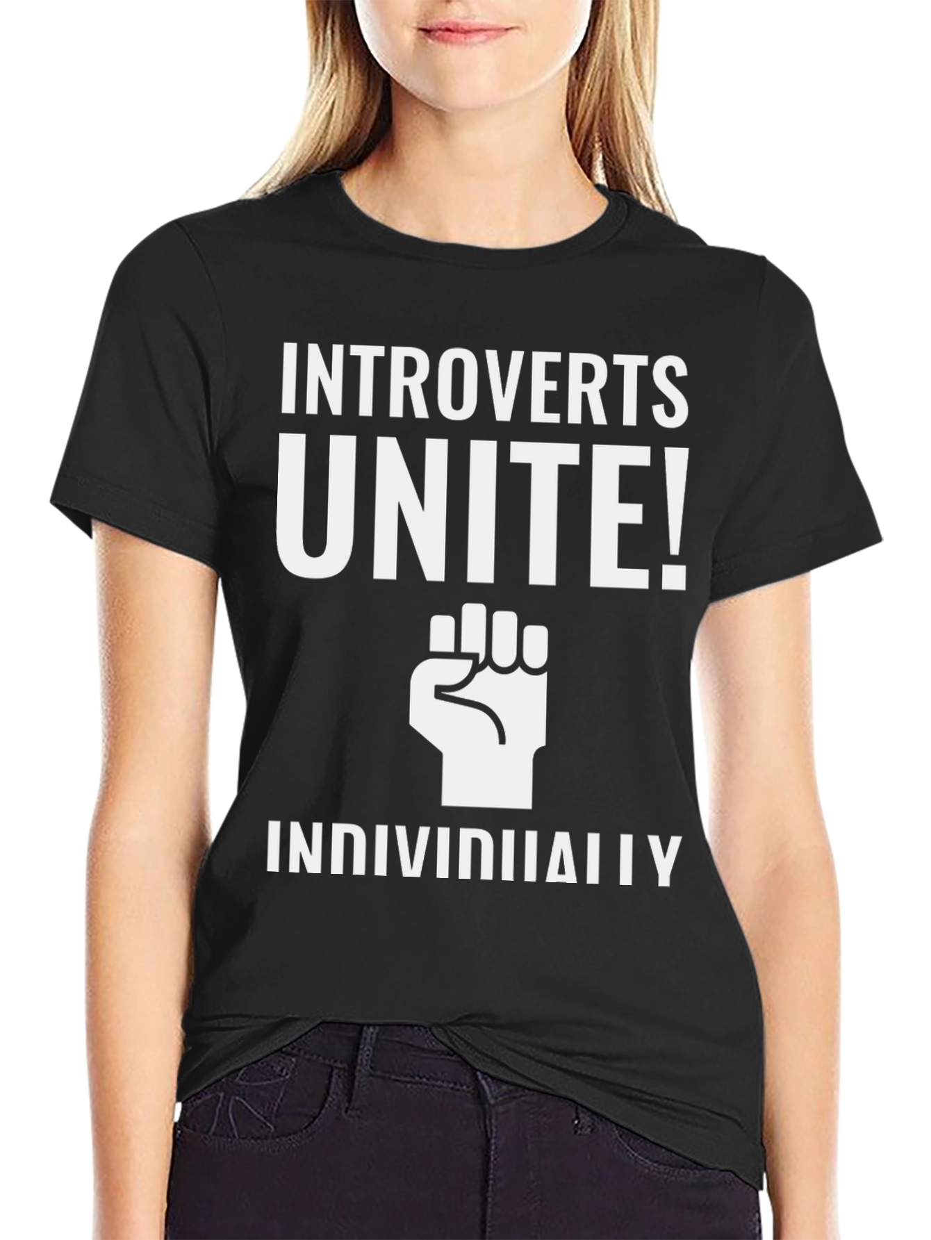 Introverts Unite! Graphic Print Tee