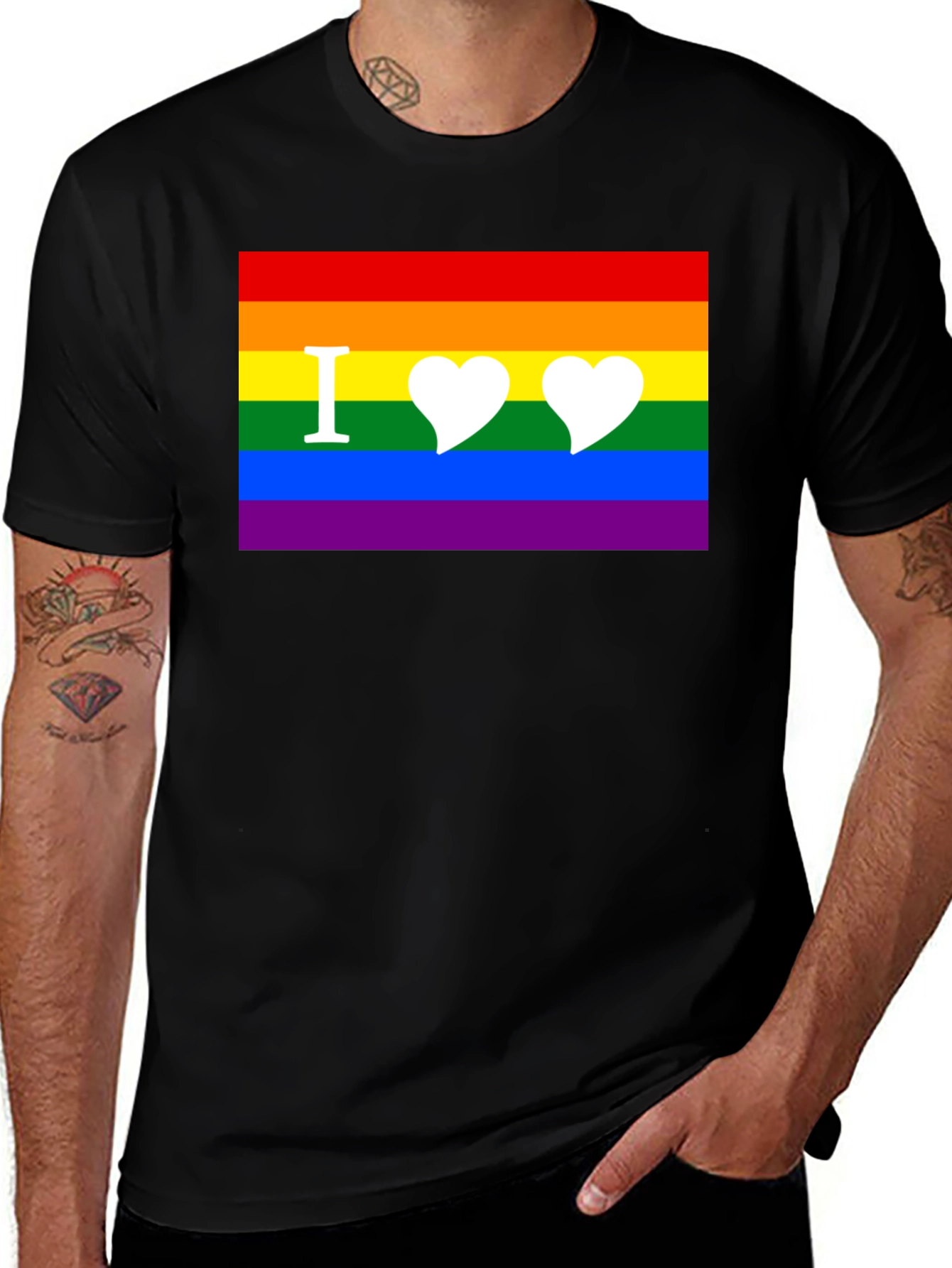 I Love Rainbow Flag T-Shirt - Pride Apparel