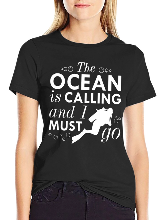 Ocean Calling Diver Graphic T-Shirt