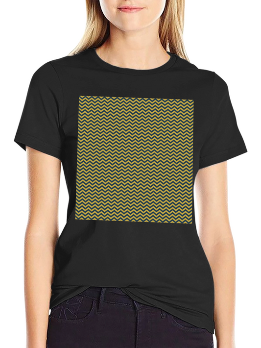 Chevron Pattern Black T-Shirt