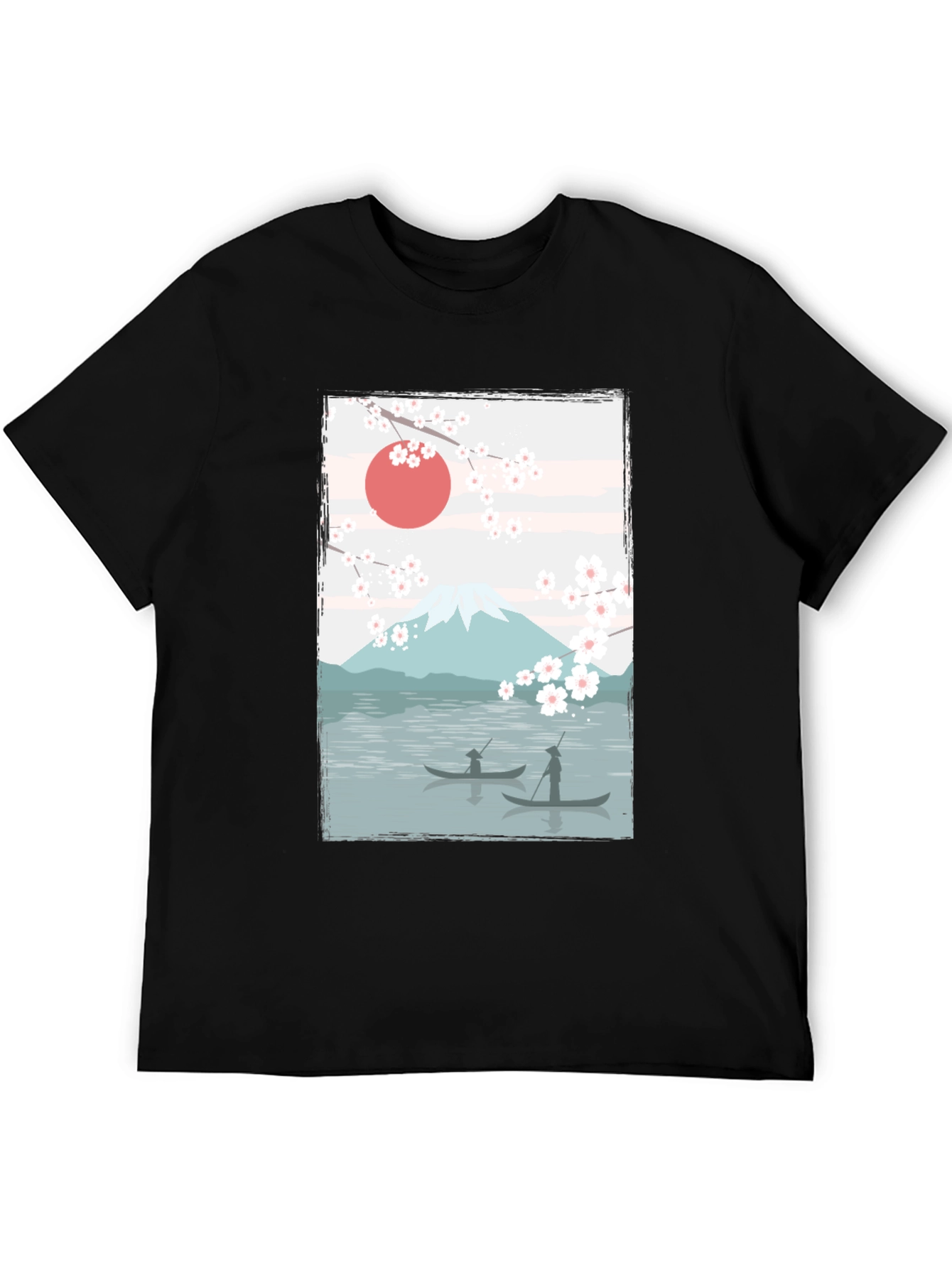 Japanese Scenery Graphic T-Shirt