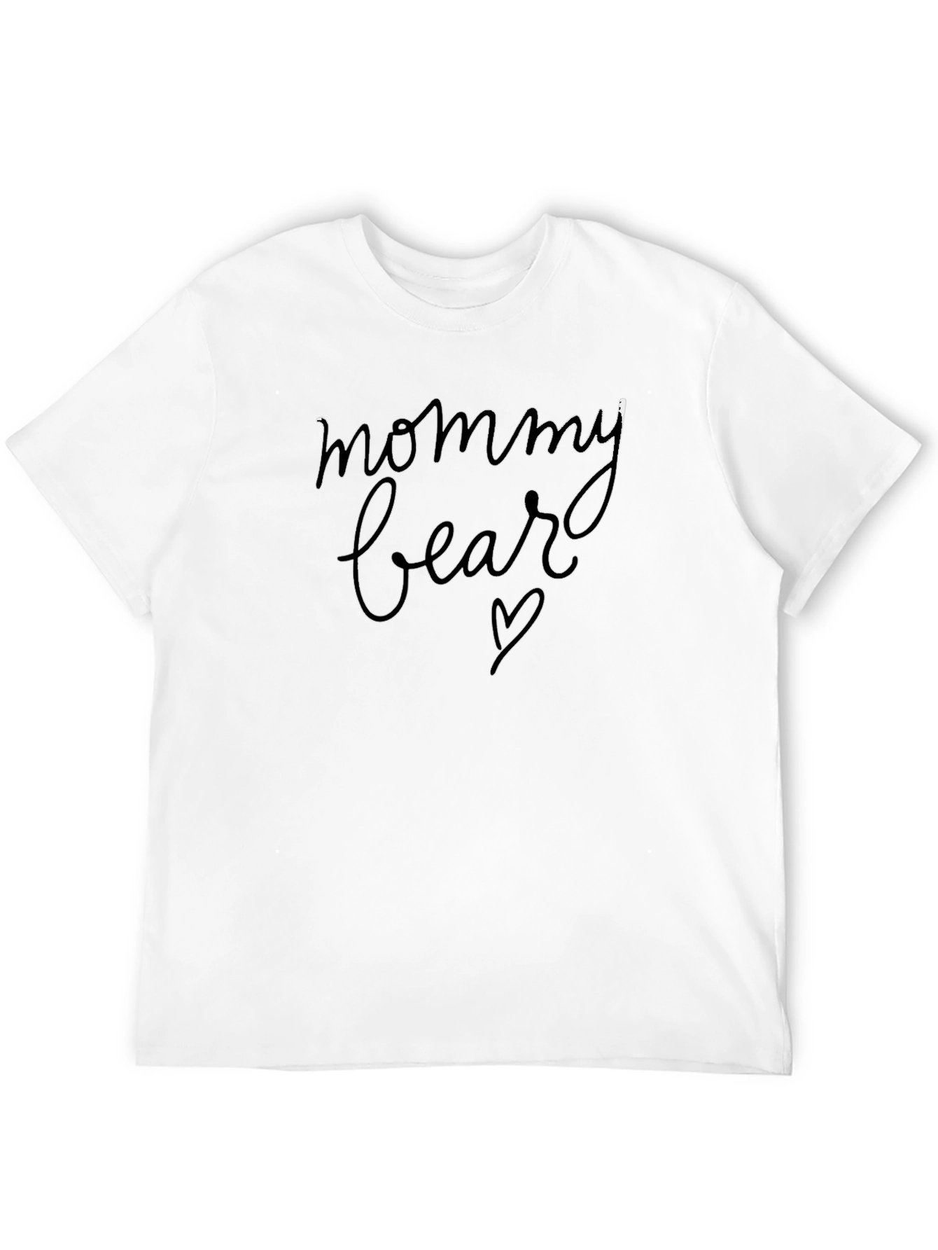 Mommy Bear Graphic Tee - Soft Cotton Blend Shirt