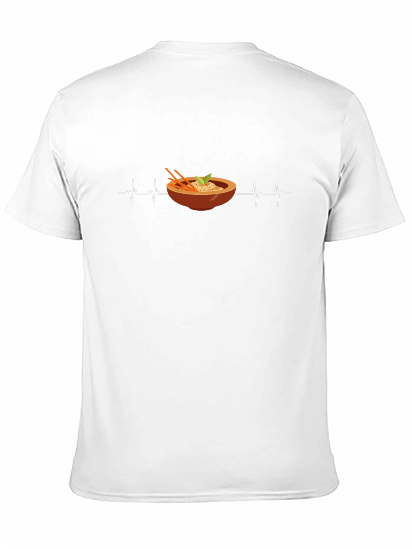 Ramen Heartbeat Graphic Tee - Foodie Style