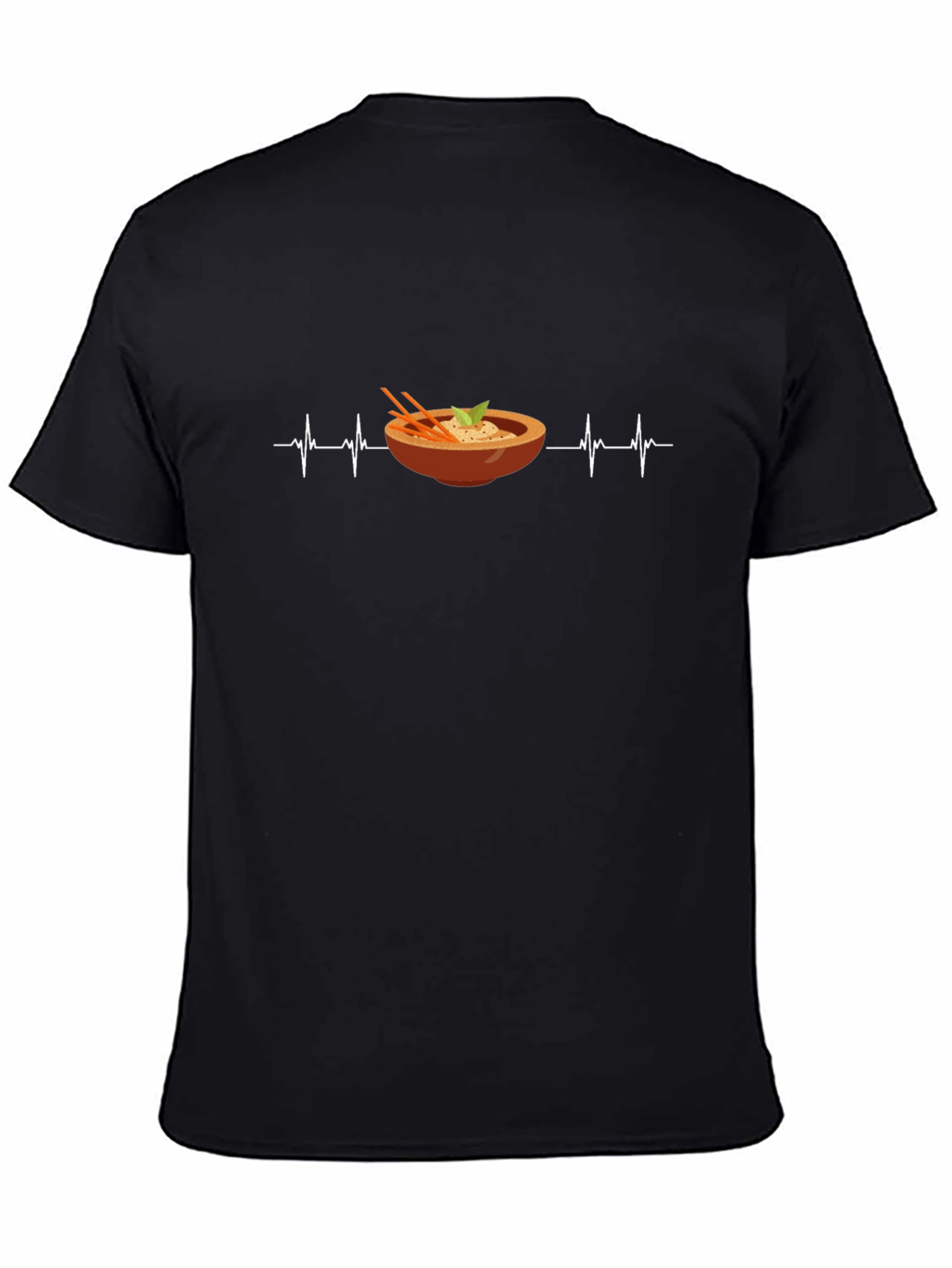 Ramen Heartbeat Graphic Tee - Foodie Style
