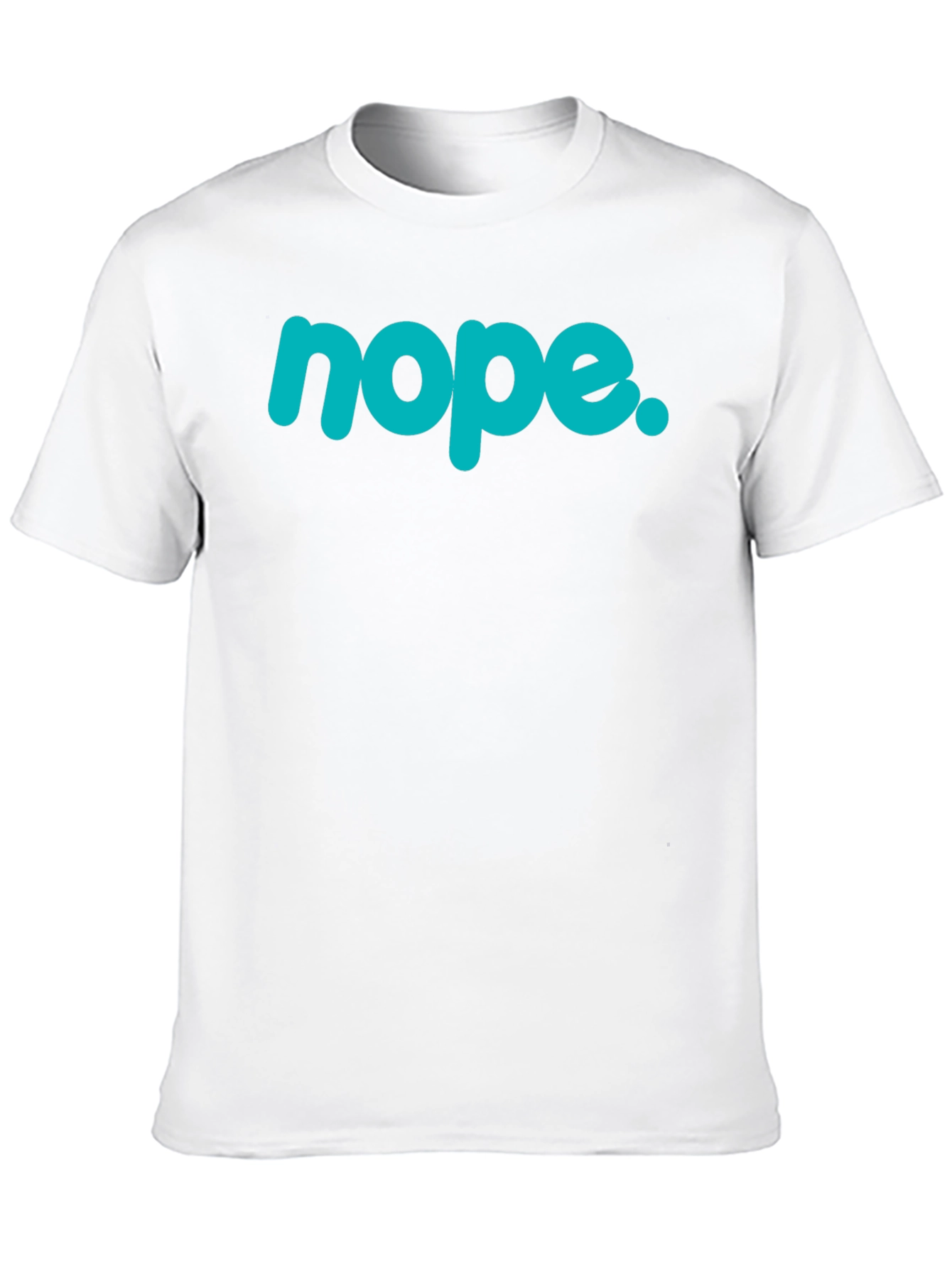 Nope Graphic Tee - Casual Style Black T-Shirt