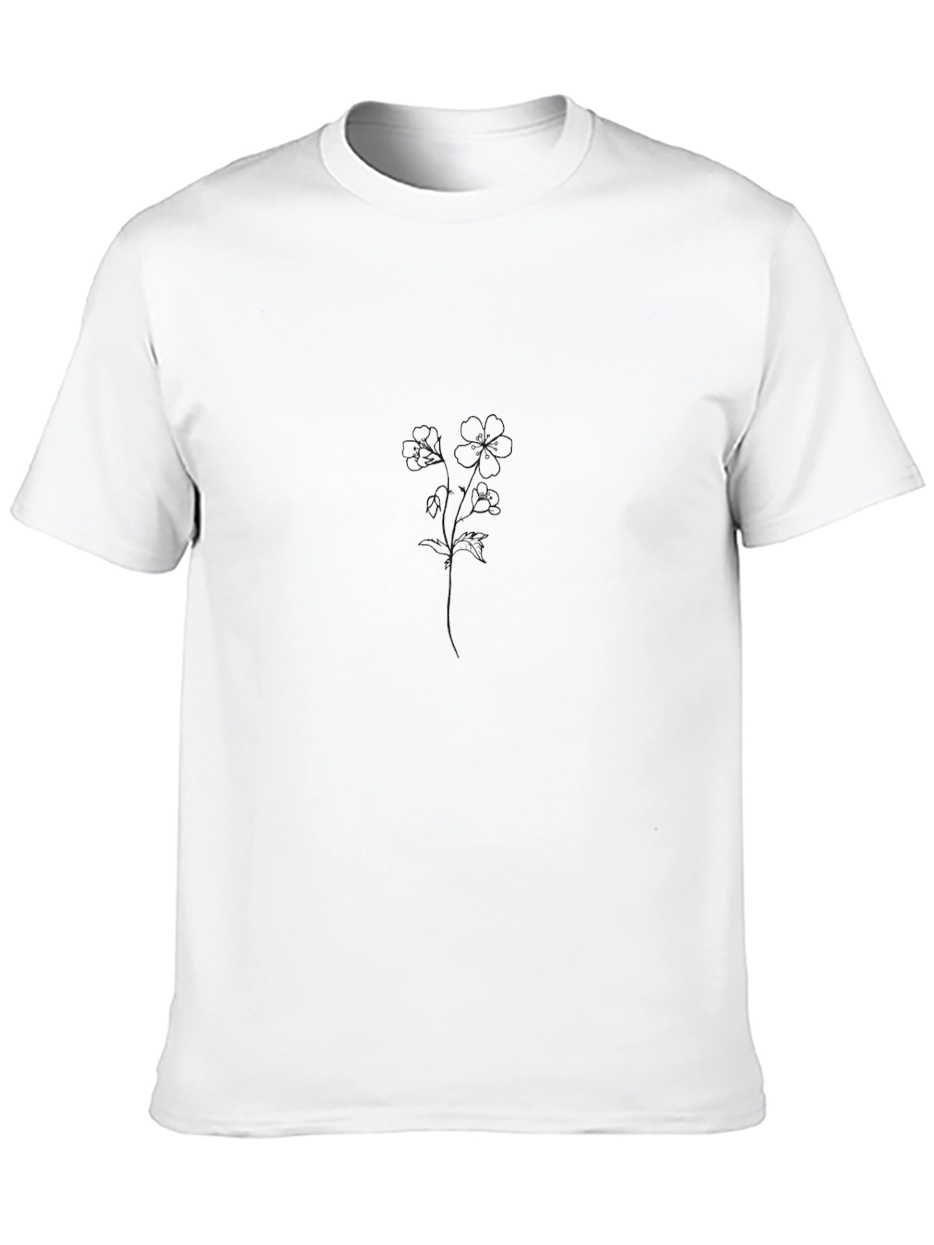 Mens Black Crew Neck T-Shirt - Casual Comfort