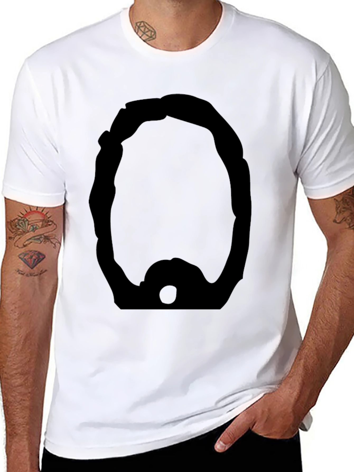 Mens Graphic Tee - Bold Mask Design