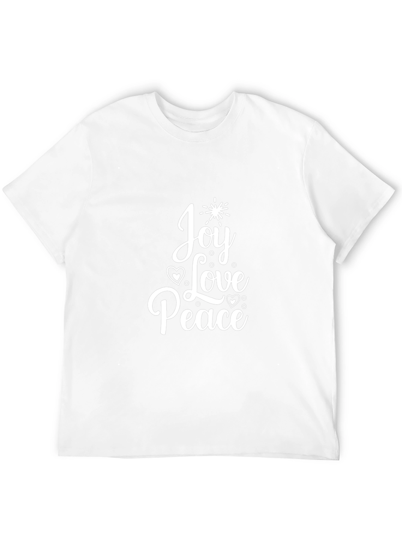 Joy Love Peace Graphic T-Shirt - Holiday Festive Tee