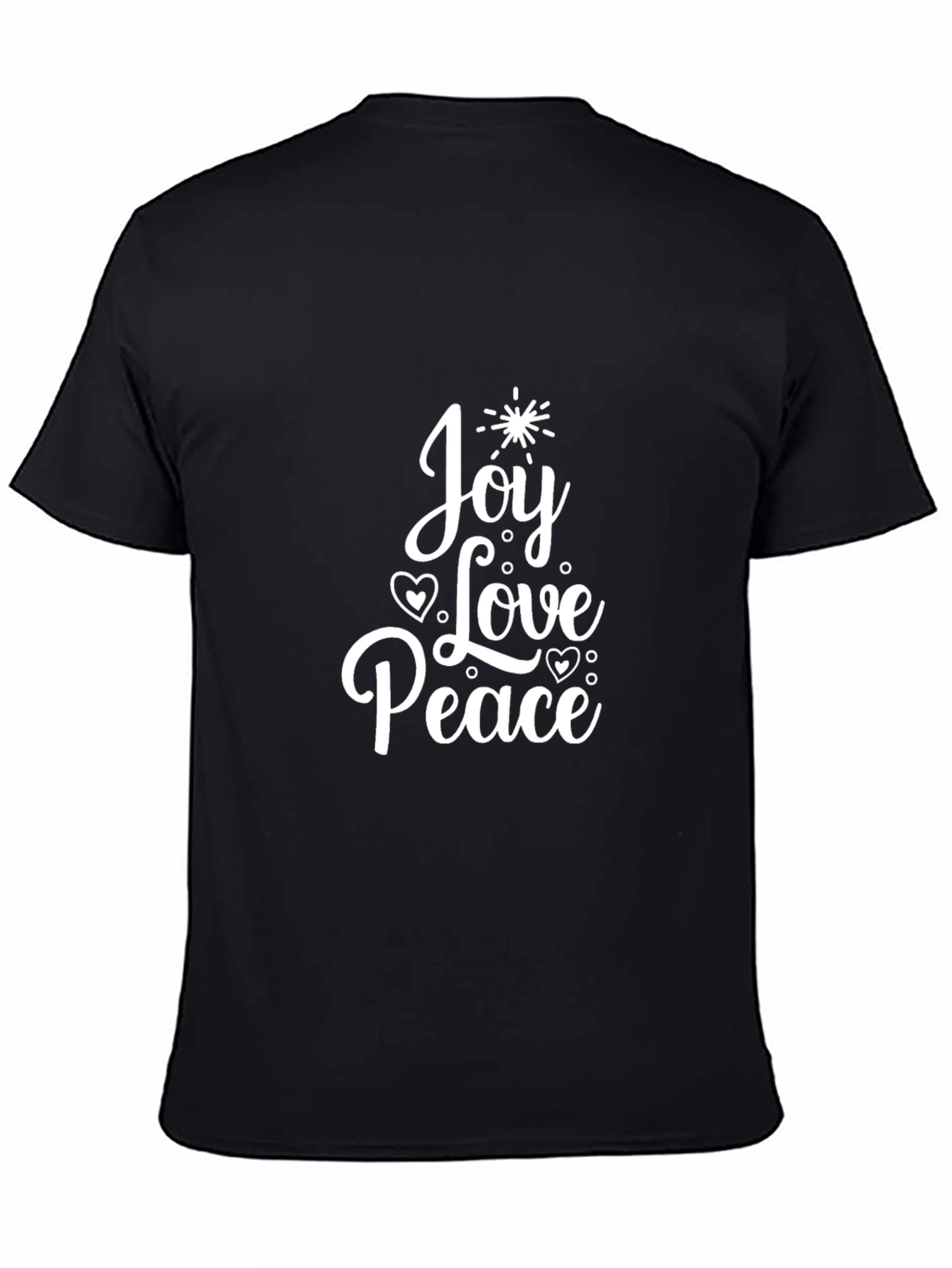 Joy Love Peace Graphic T-Shirt - Holiday Festive Tee