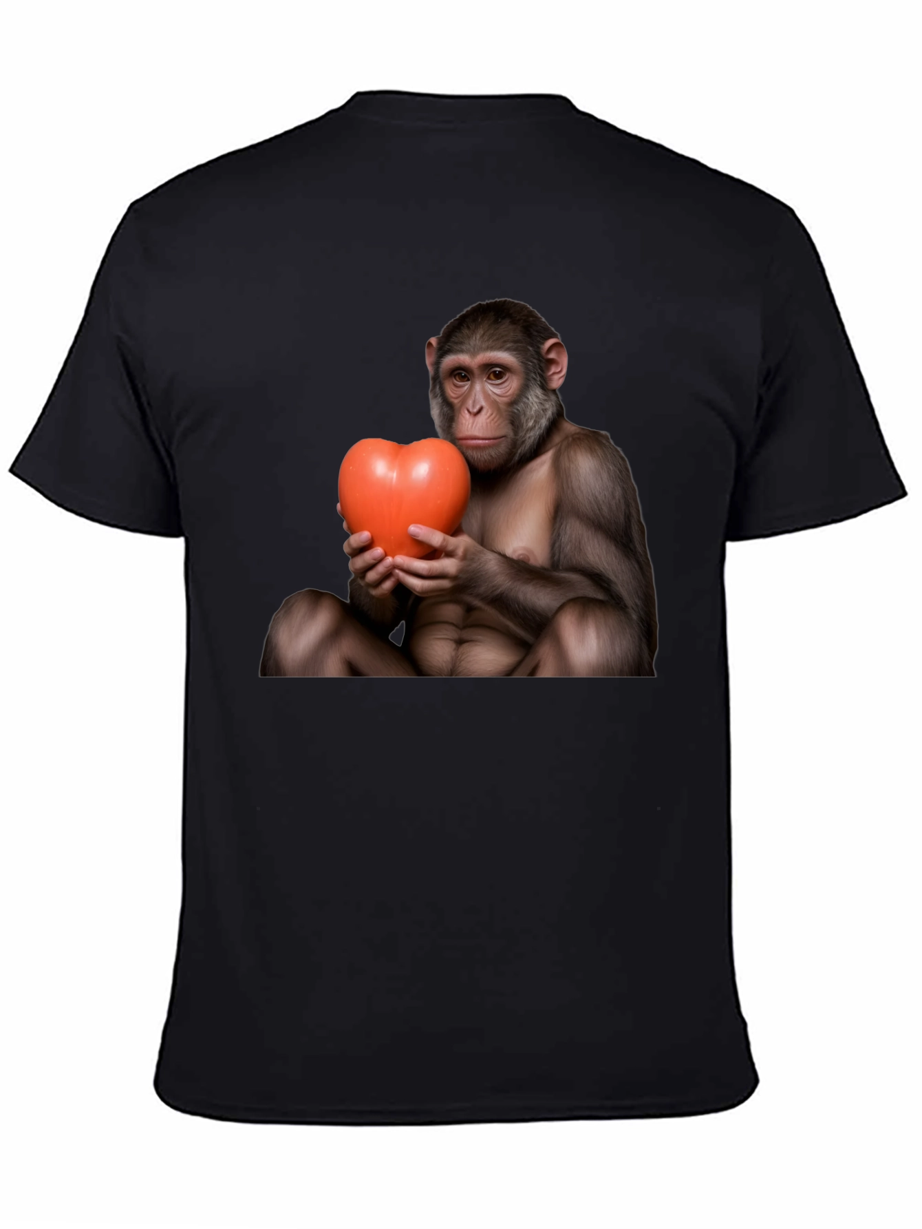 Monkey Heart T-Shirt - Cute Novelty Tee