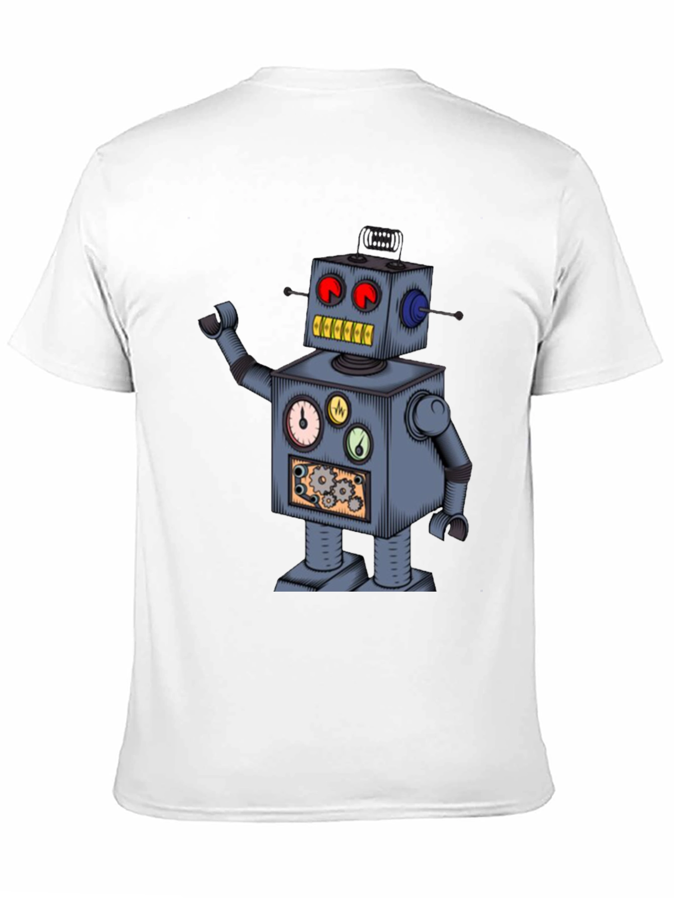 Robot Graphic T-Shirt - Steampunk Style