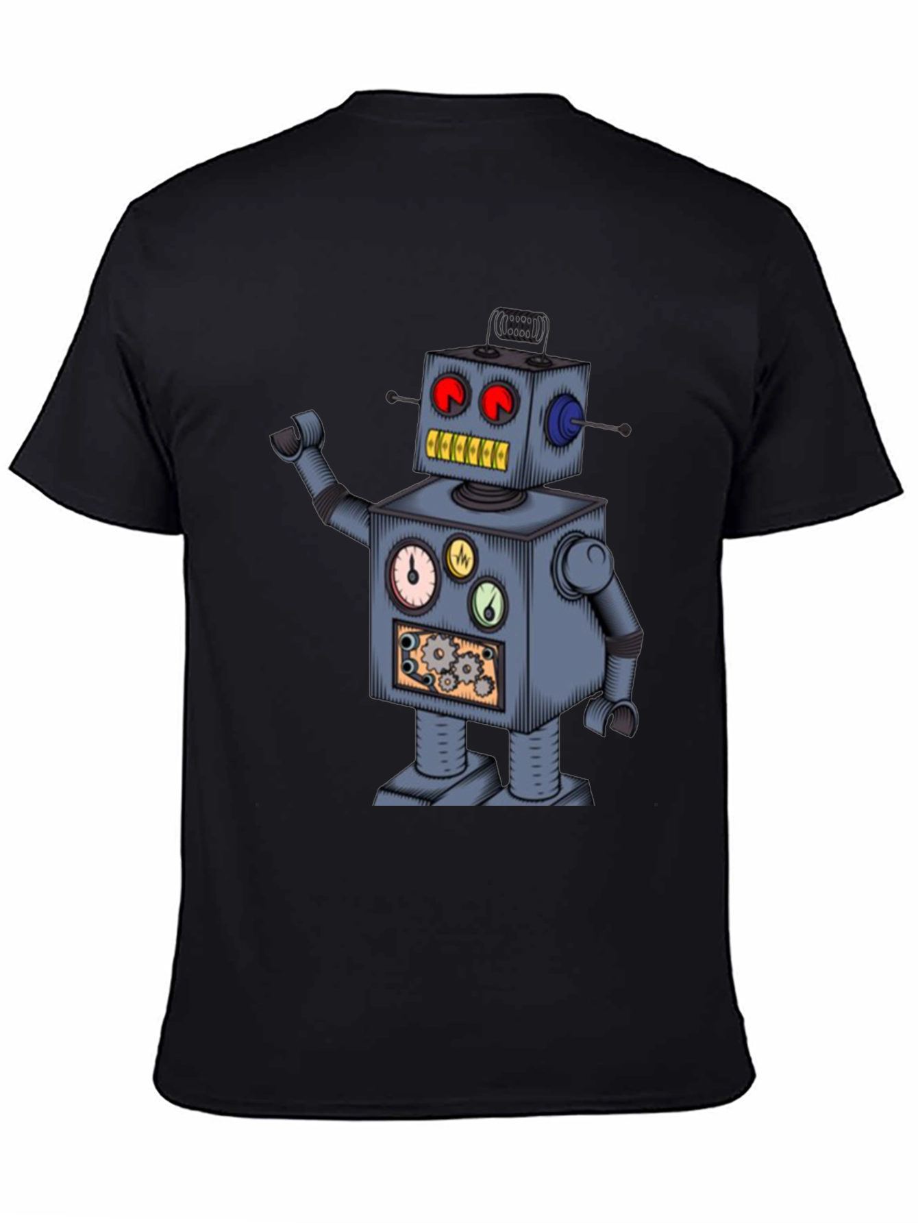 Robot Graphic T-Shirt - Steampunk Style